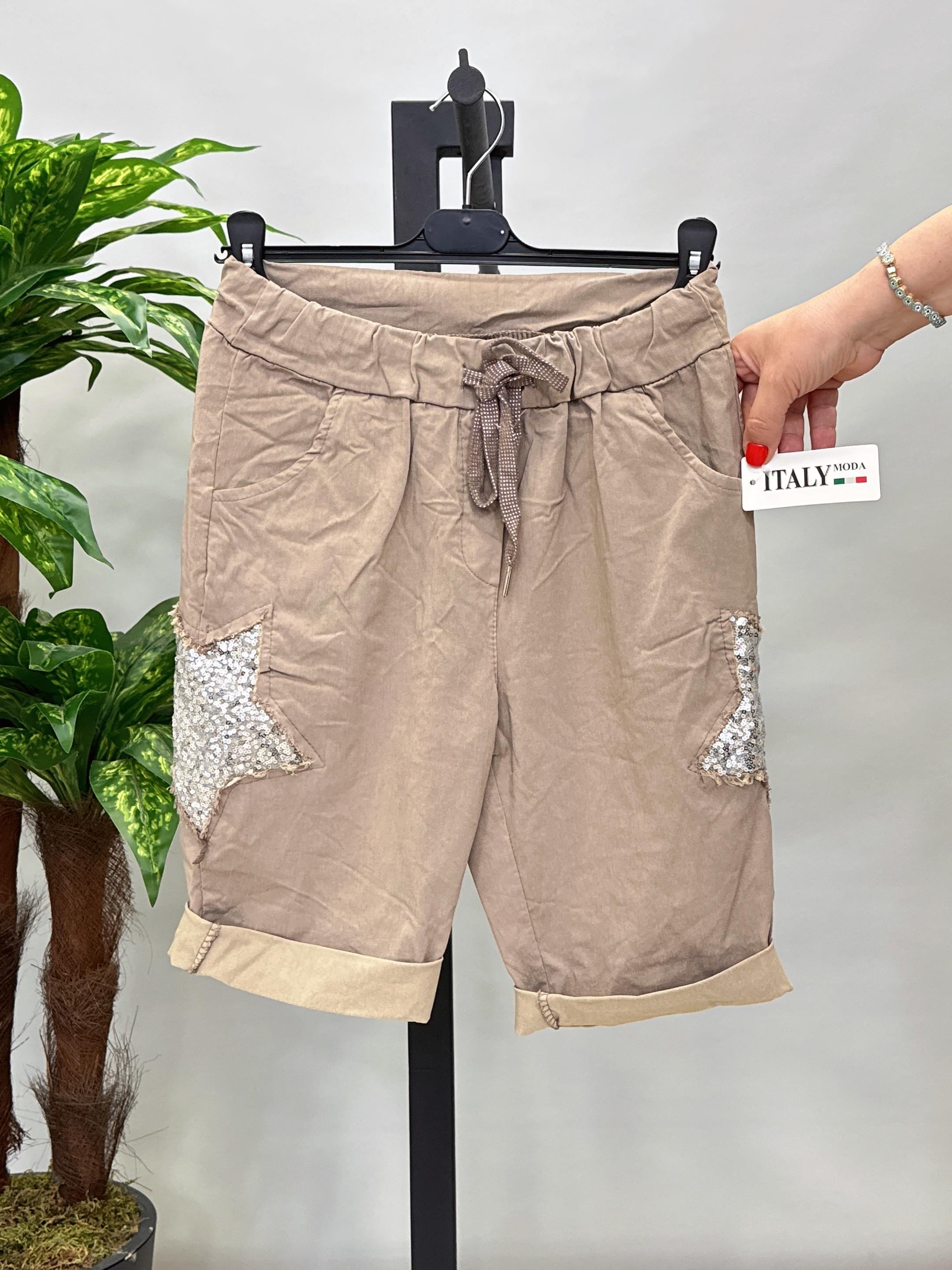 2020 İTALYAN FULL LİKRALI YILDIZ PAYET DETAY ŞORT 42 BEDENE KADAR UYUMLUDUR VİZON