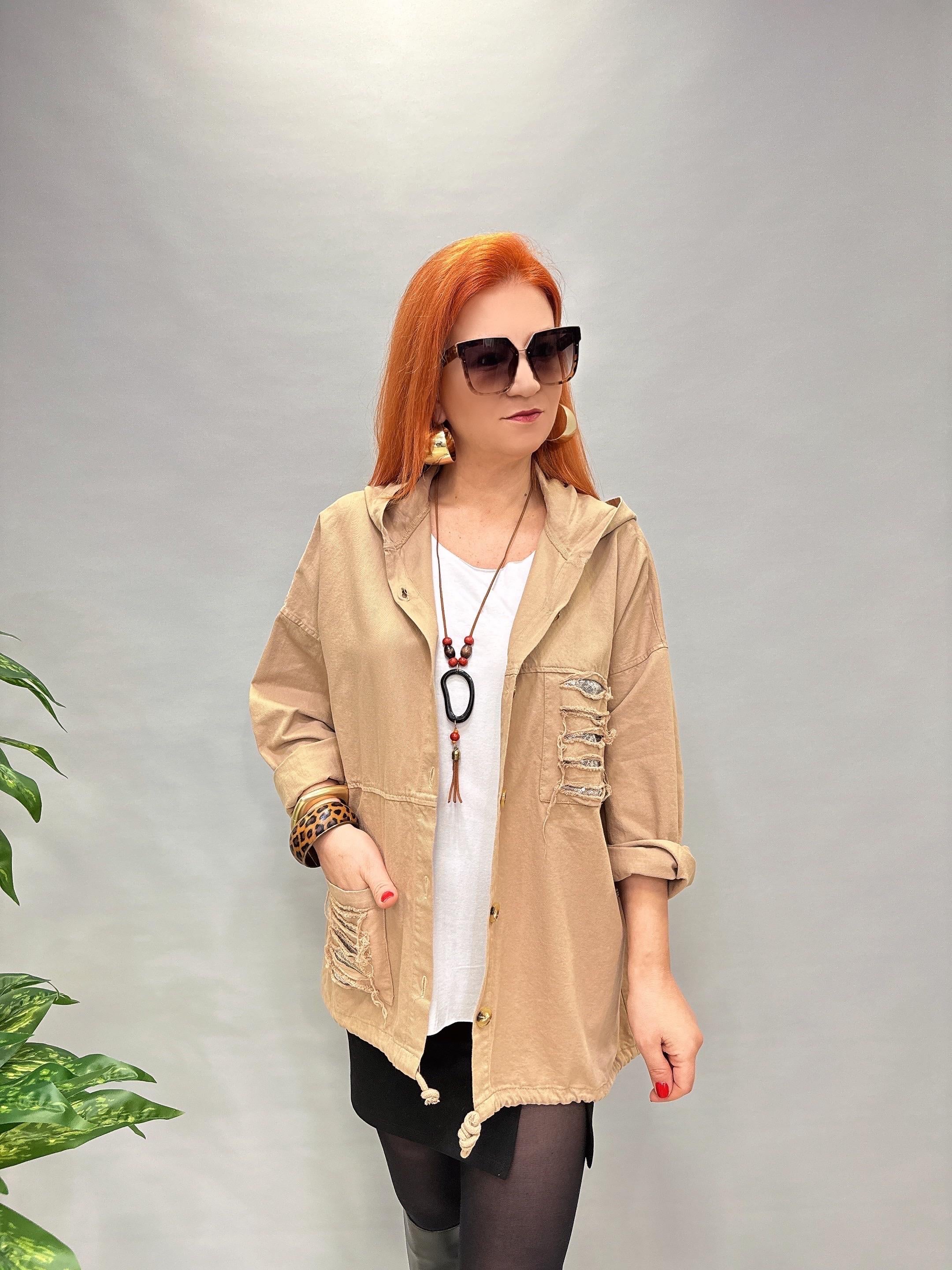 20255 PAYET DETAYLI GABARDİN CEKET TAŞ (TAKIM DEĞİLDİR)