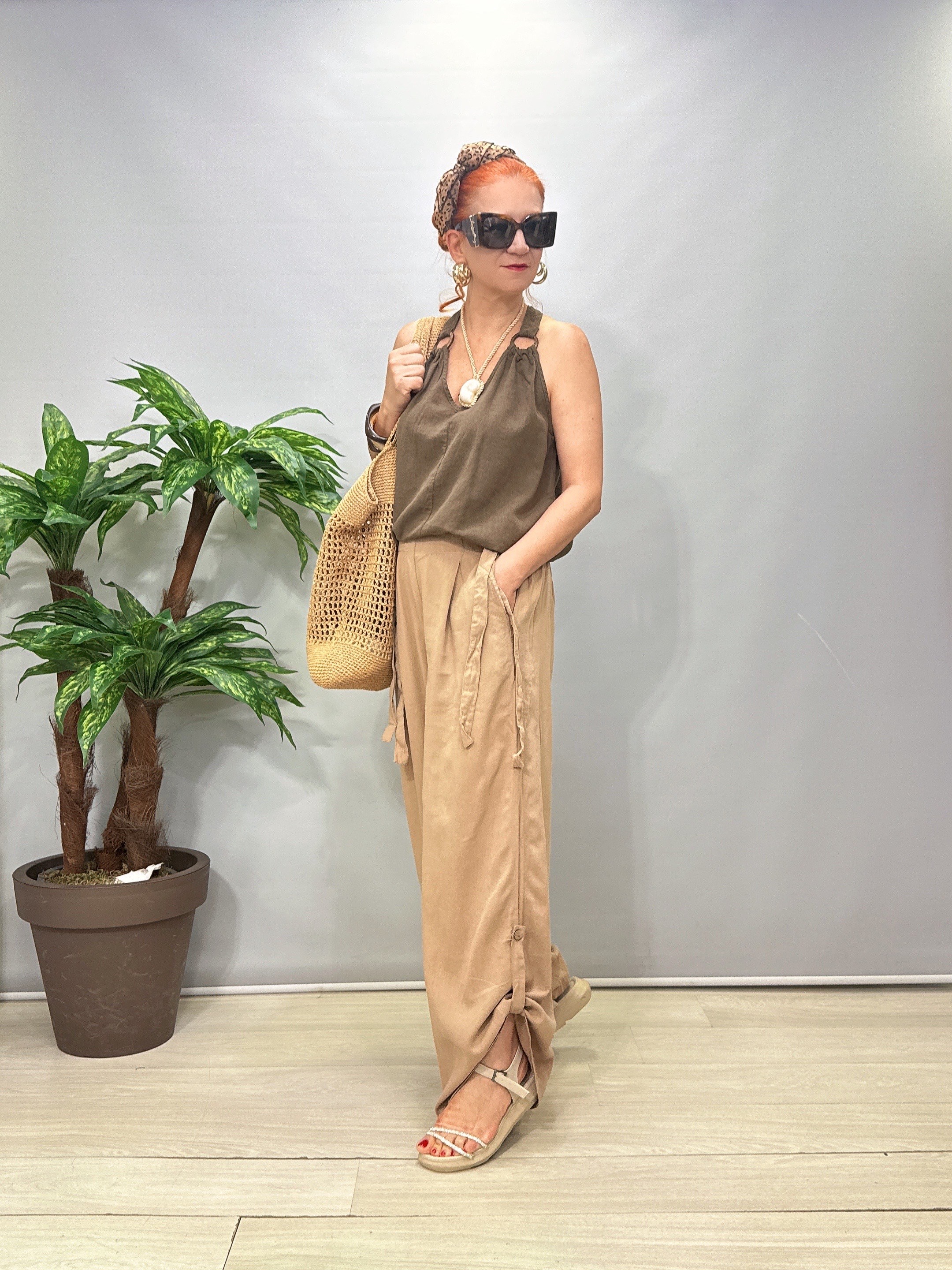 2205 RiVİERA Pamuklu Pantolon Camel