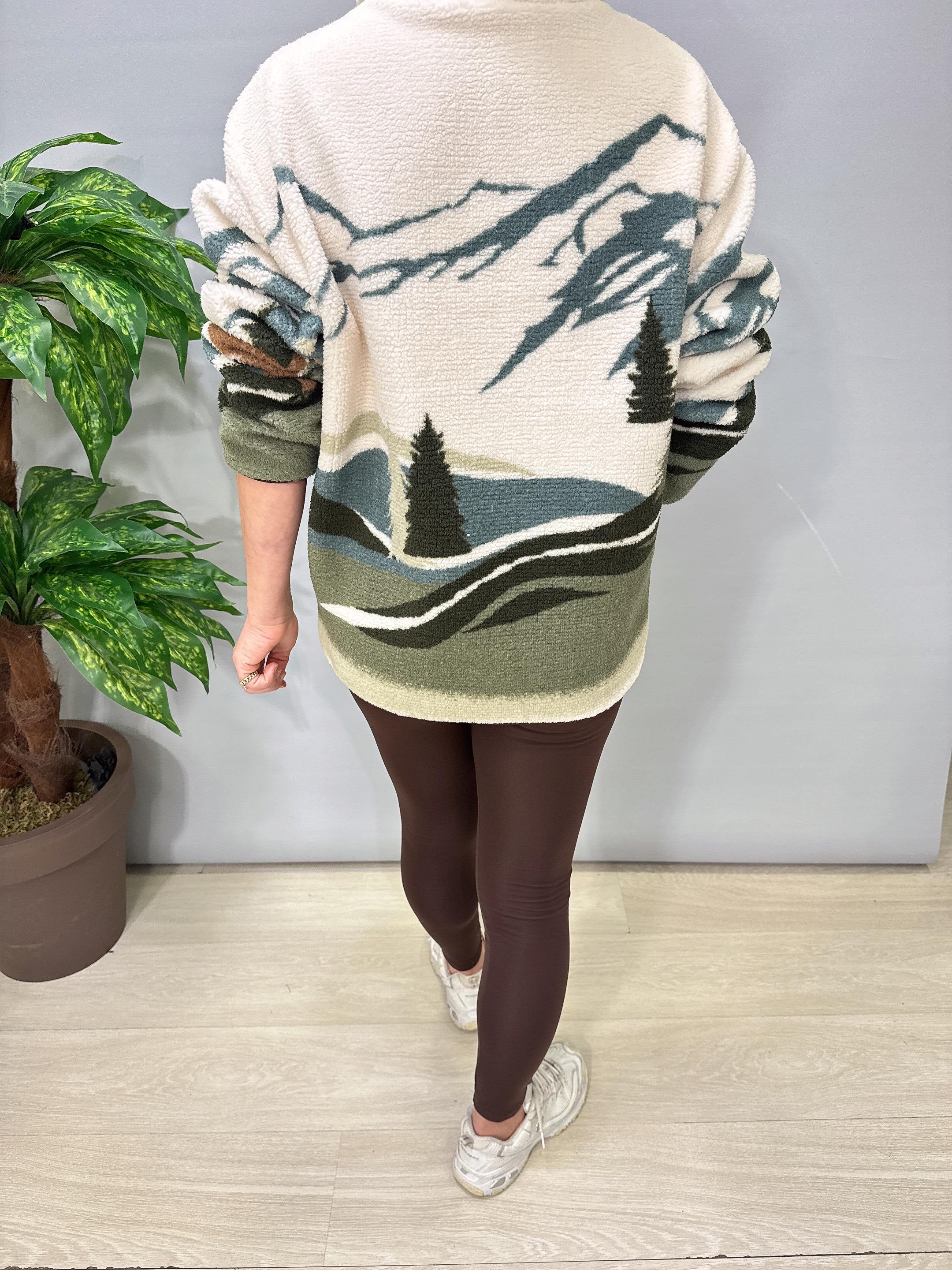2226 Winter Seri Peluş Sweatshirt