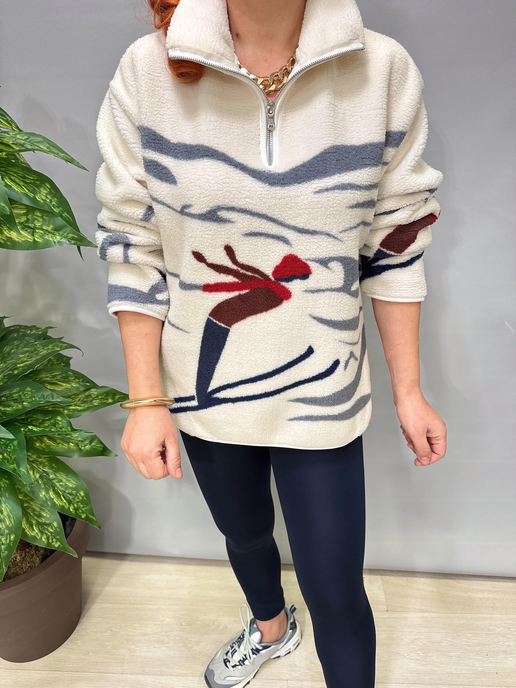 2226 Winter Seri Peluş Sweatshirt