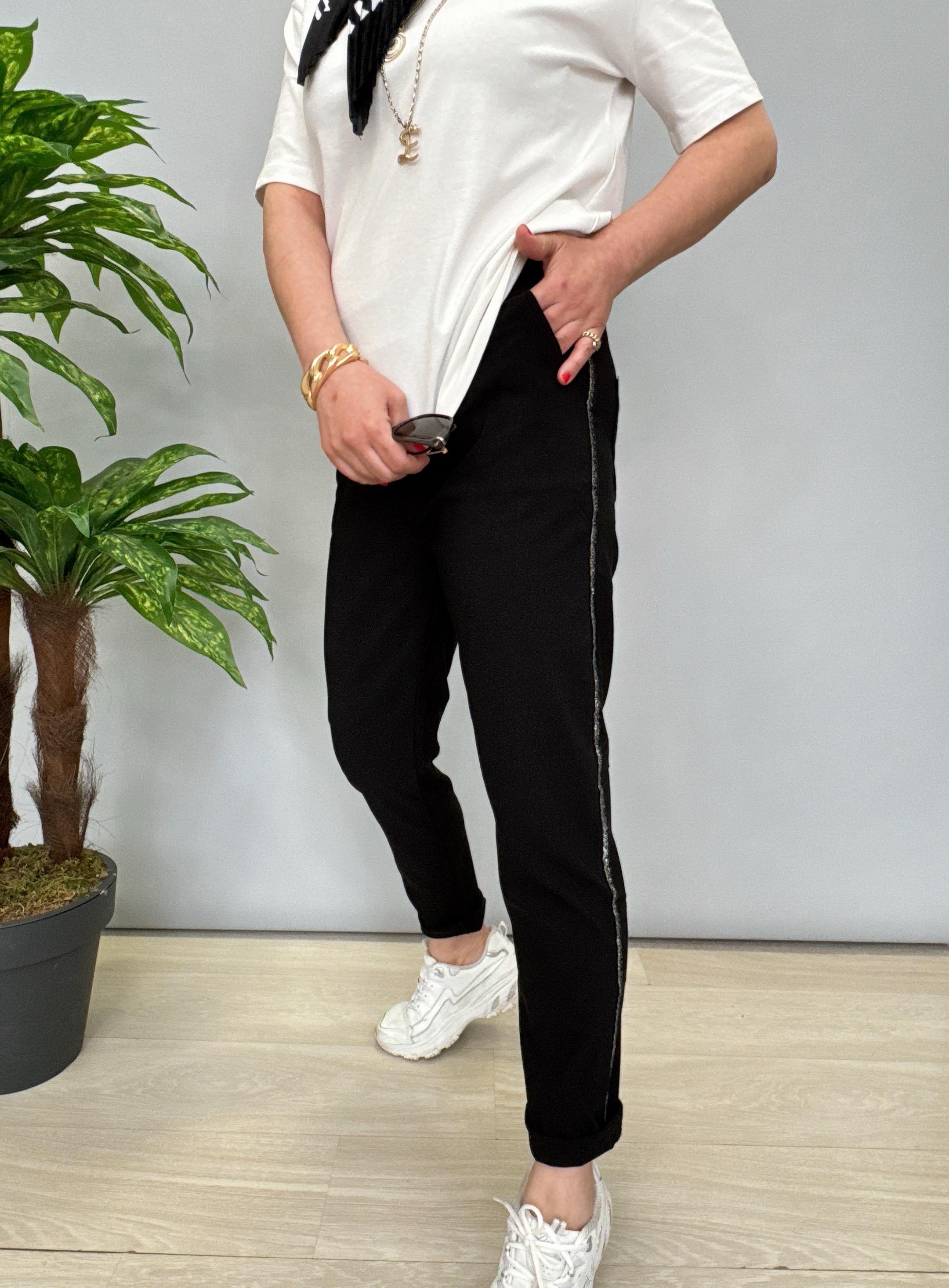 2345 Likralı Pantolon Siyah