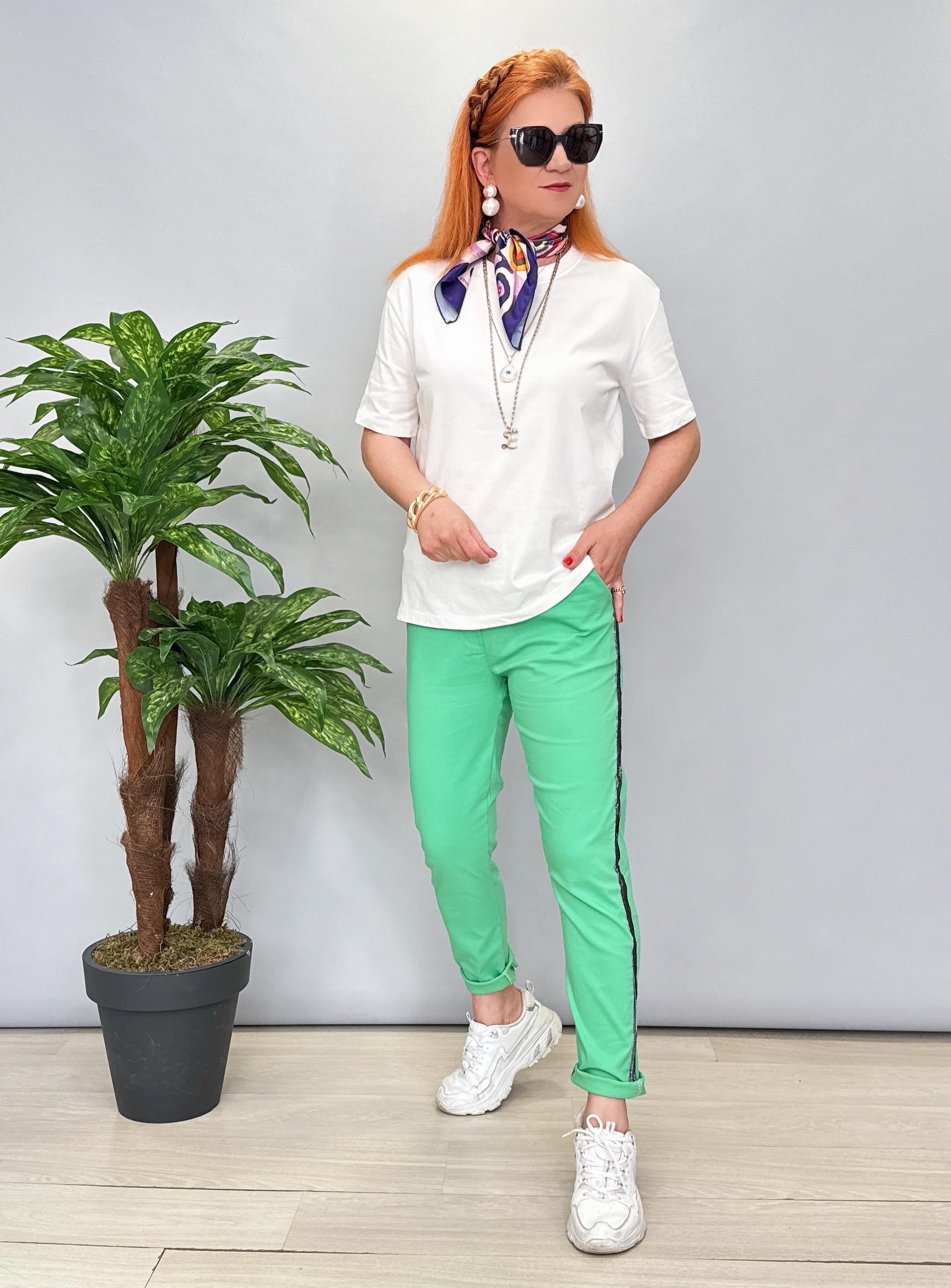 2345 Likralı Pantolon Yeşil