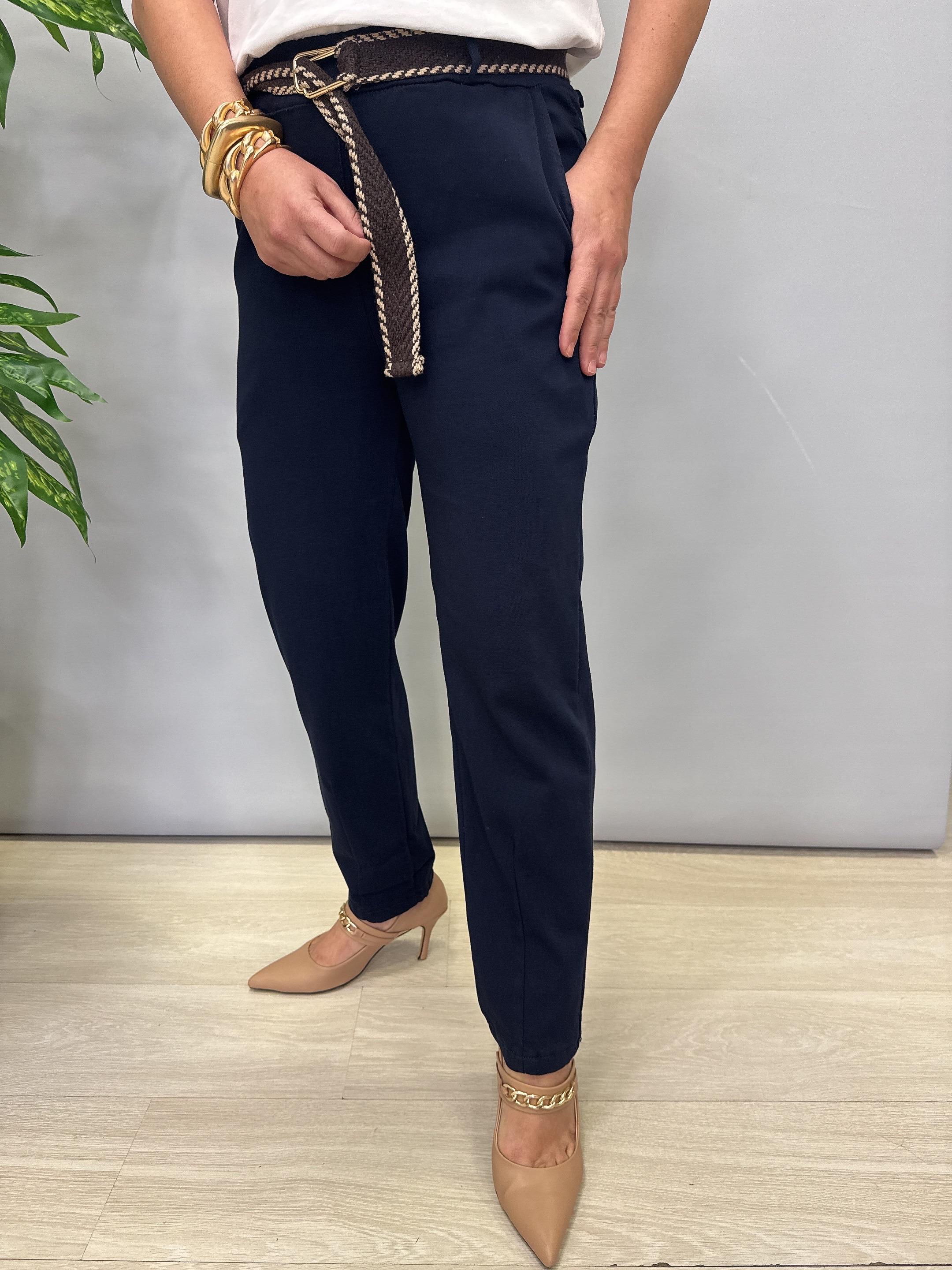 2364 Italyan Canvas Pantolon Lacivert 