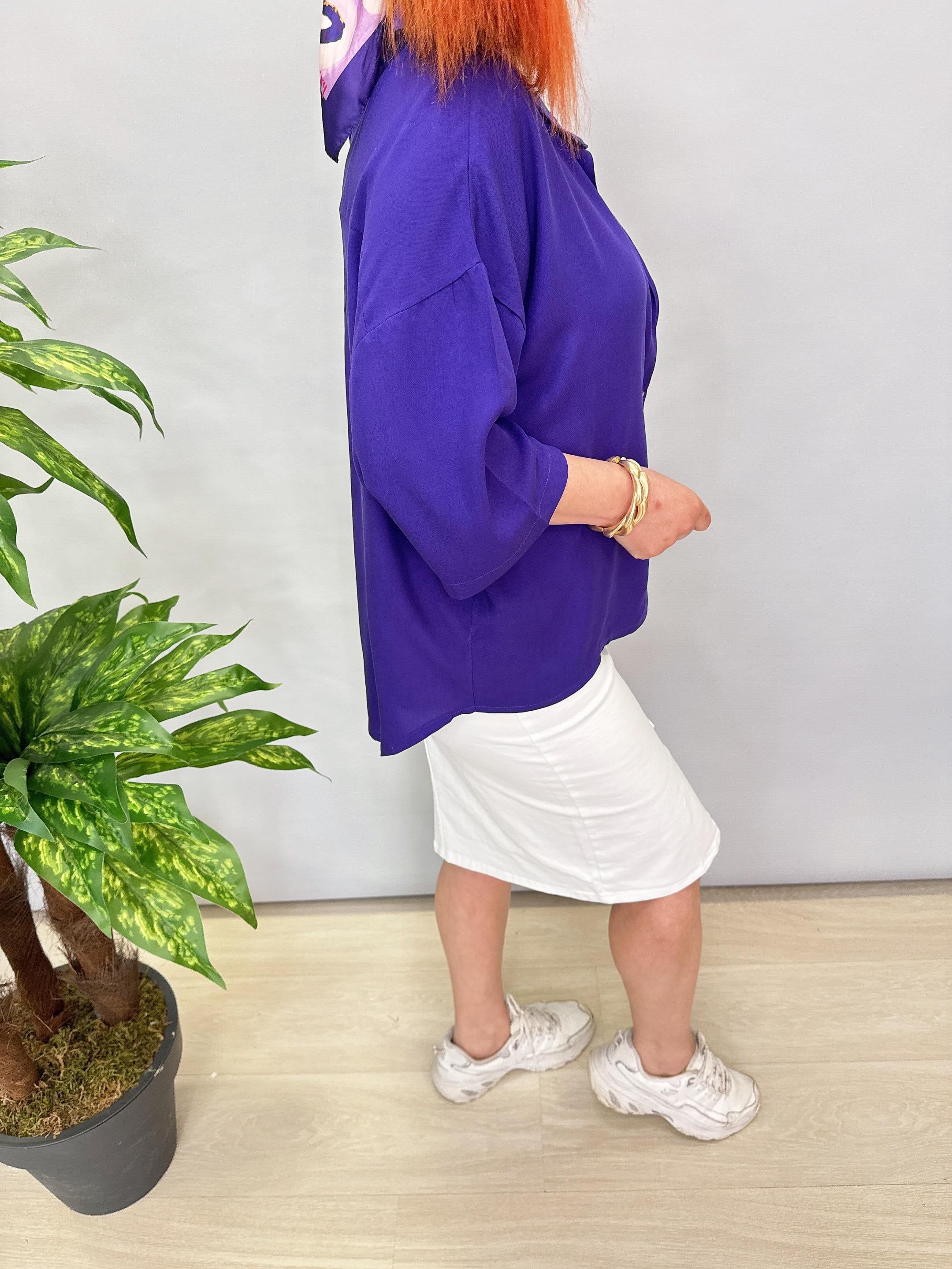 2415 SIRT DETAY GÖMLEK MOR