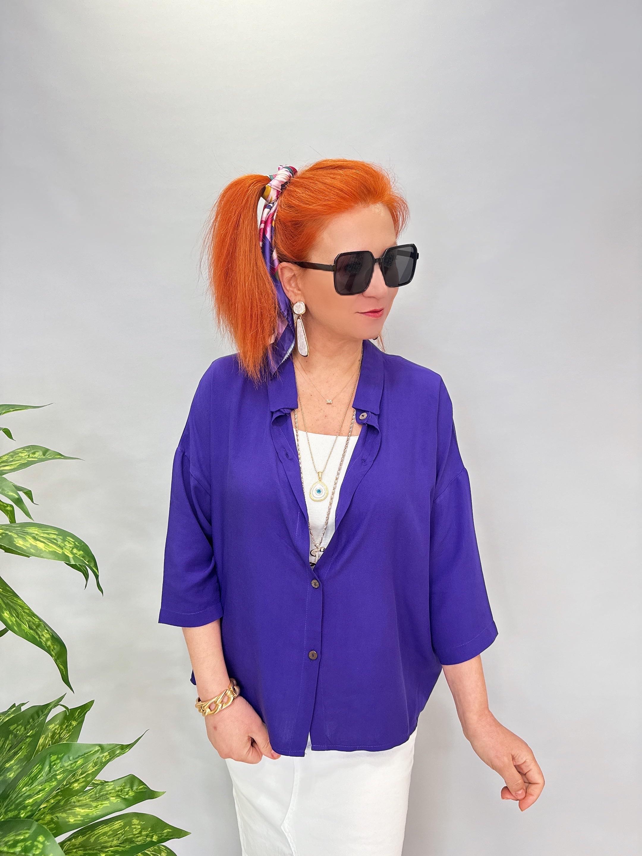 2415 SIRT DETAY GÖMLEK MOR