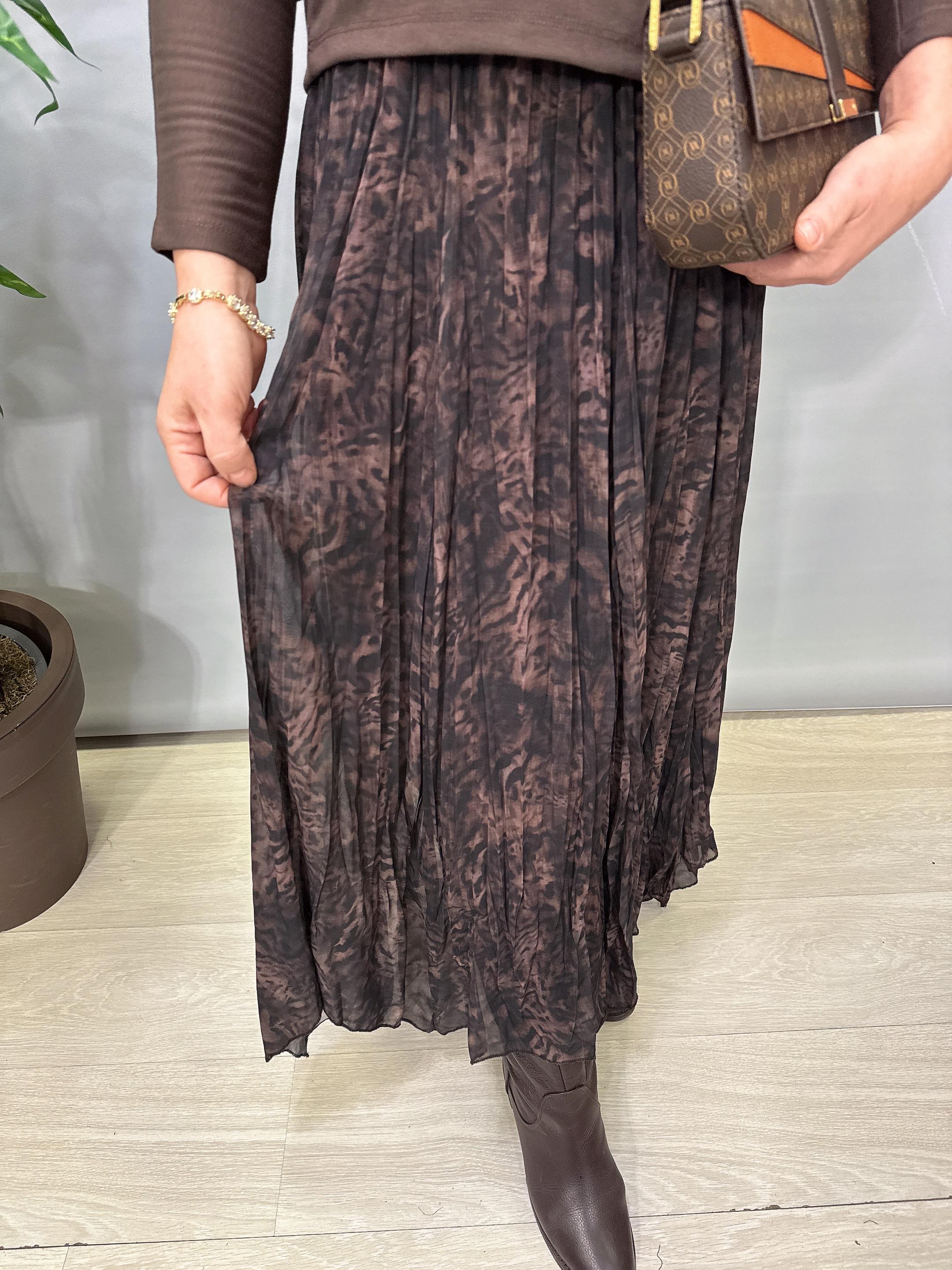 2441Tasarım Elbise Kahve 