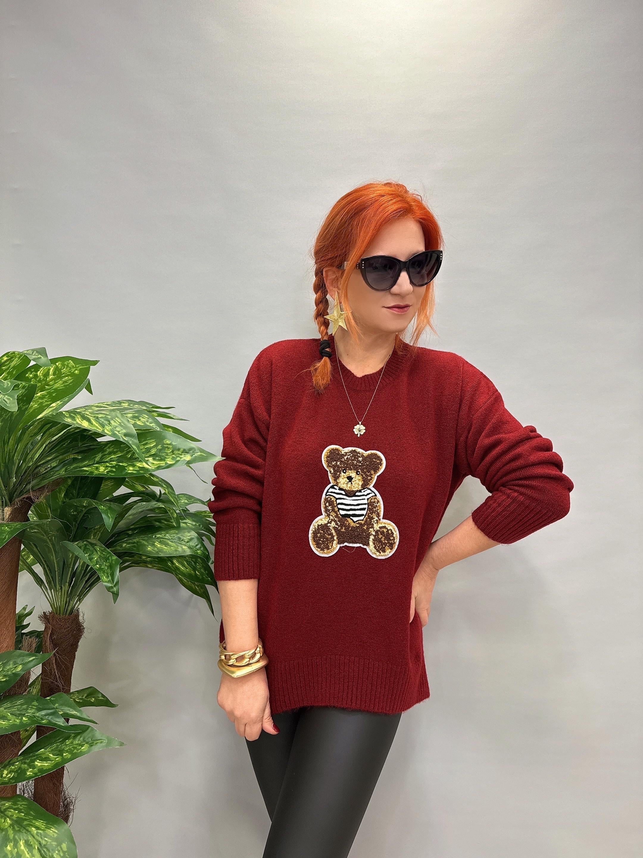 24760 TEDDY ESNEK KAZAK BORDO 