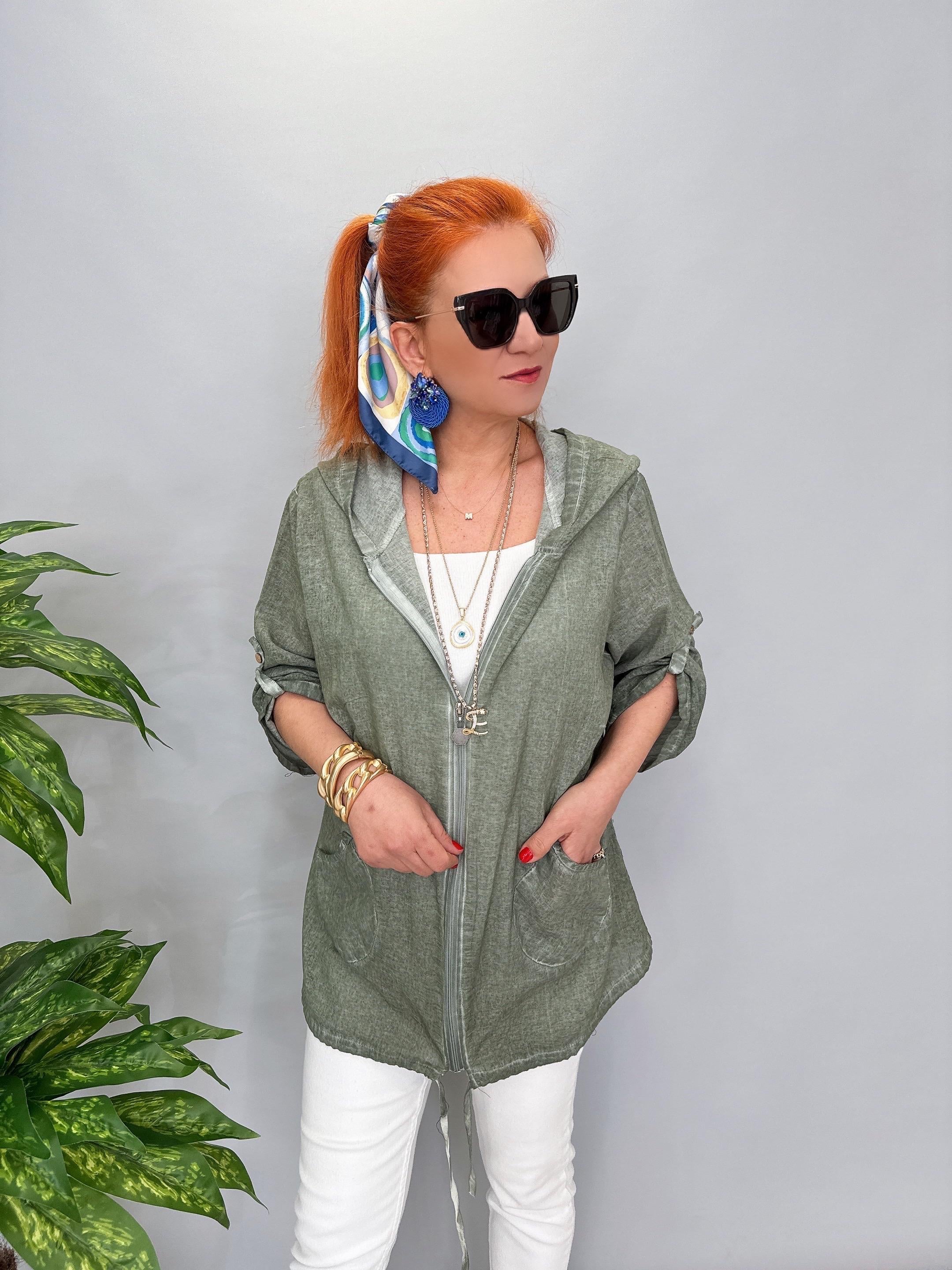 2519 PAMUKLU MEVSİMLİK İNCE CEKET HAKİ