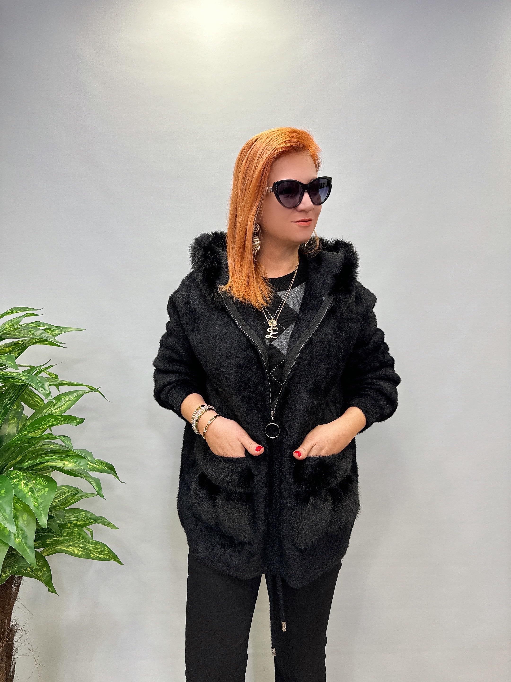 2528 İTHAL ANGORA KÜRK SİYAH