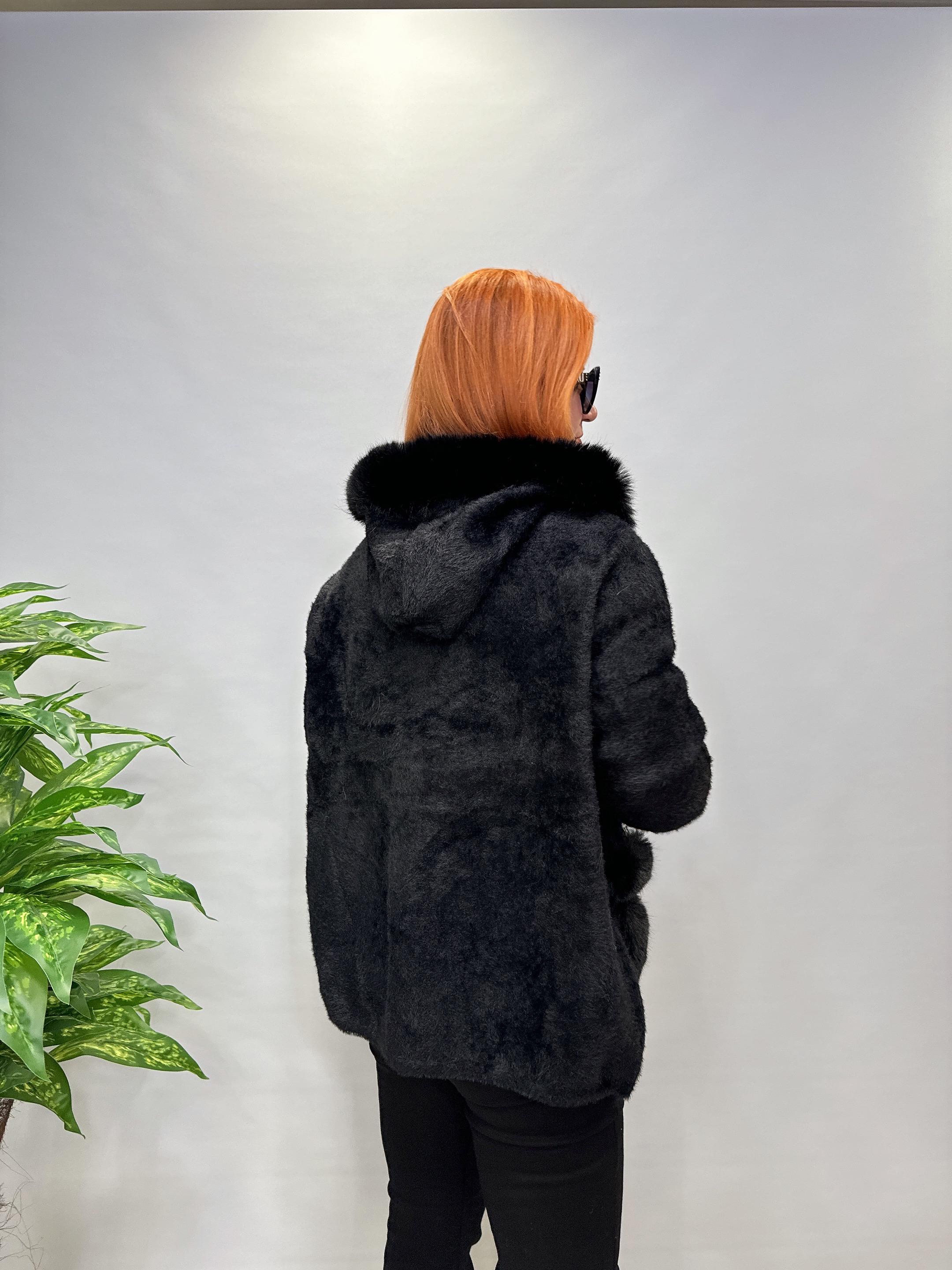 2528 İTHAL ANGORA KÜRK SİYAH