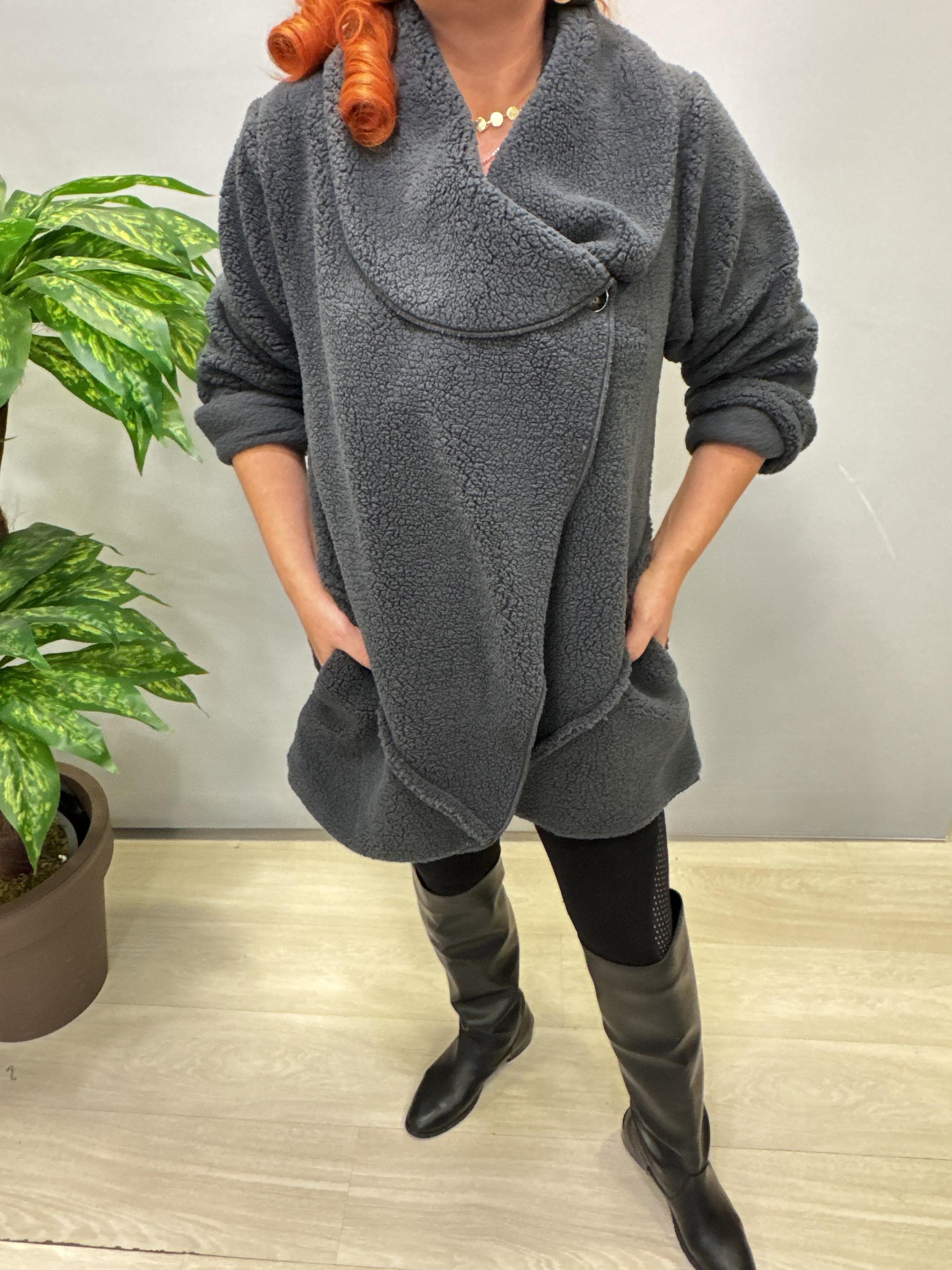 2646 Peluş Ceket Antrasit