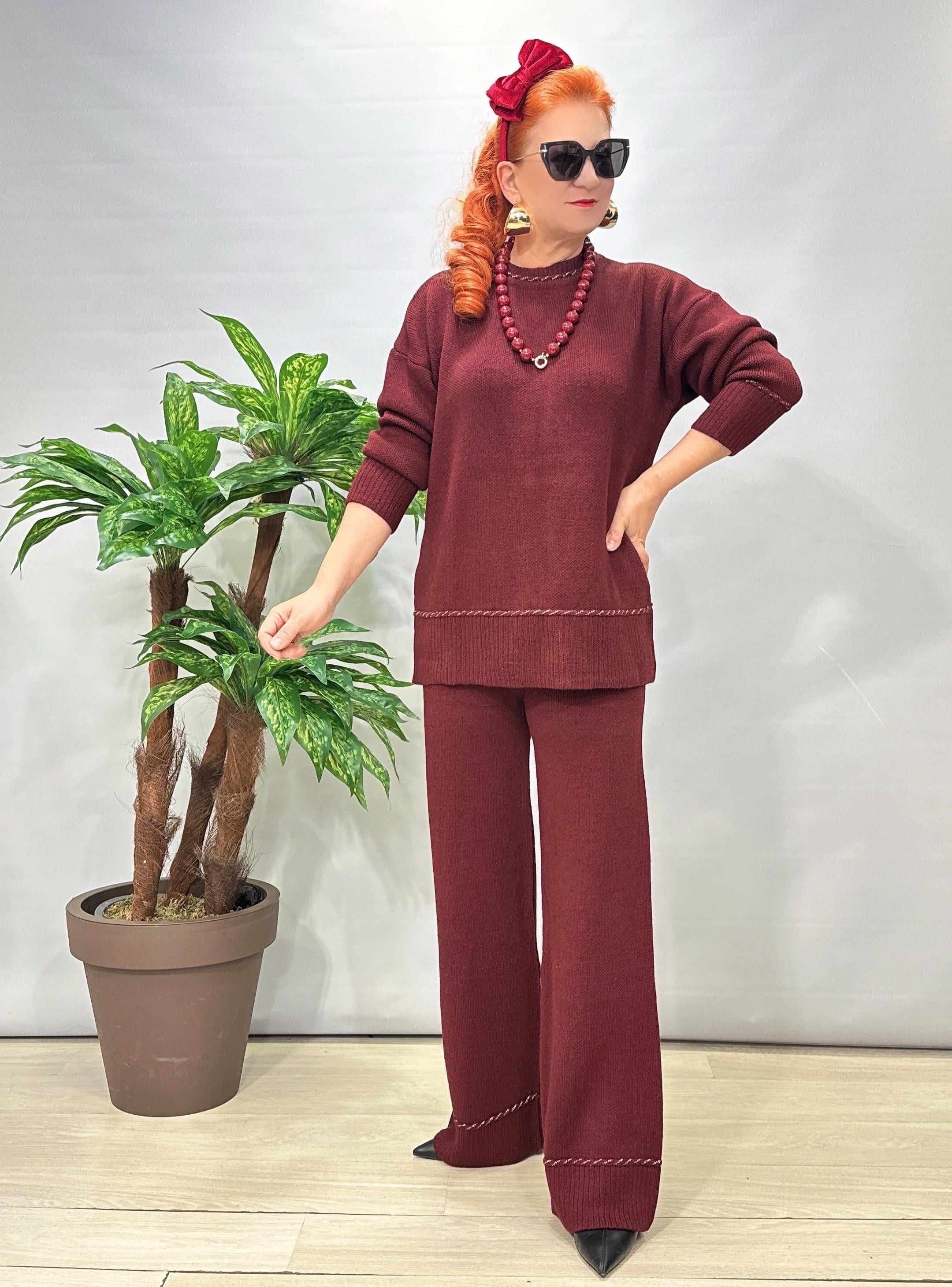 2666 Triko Takım Bordo 