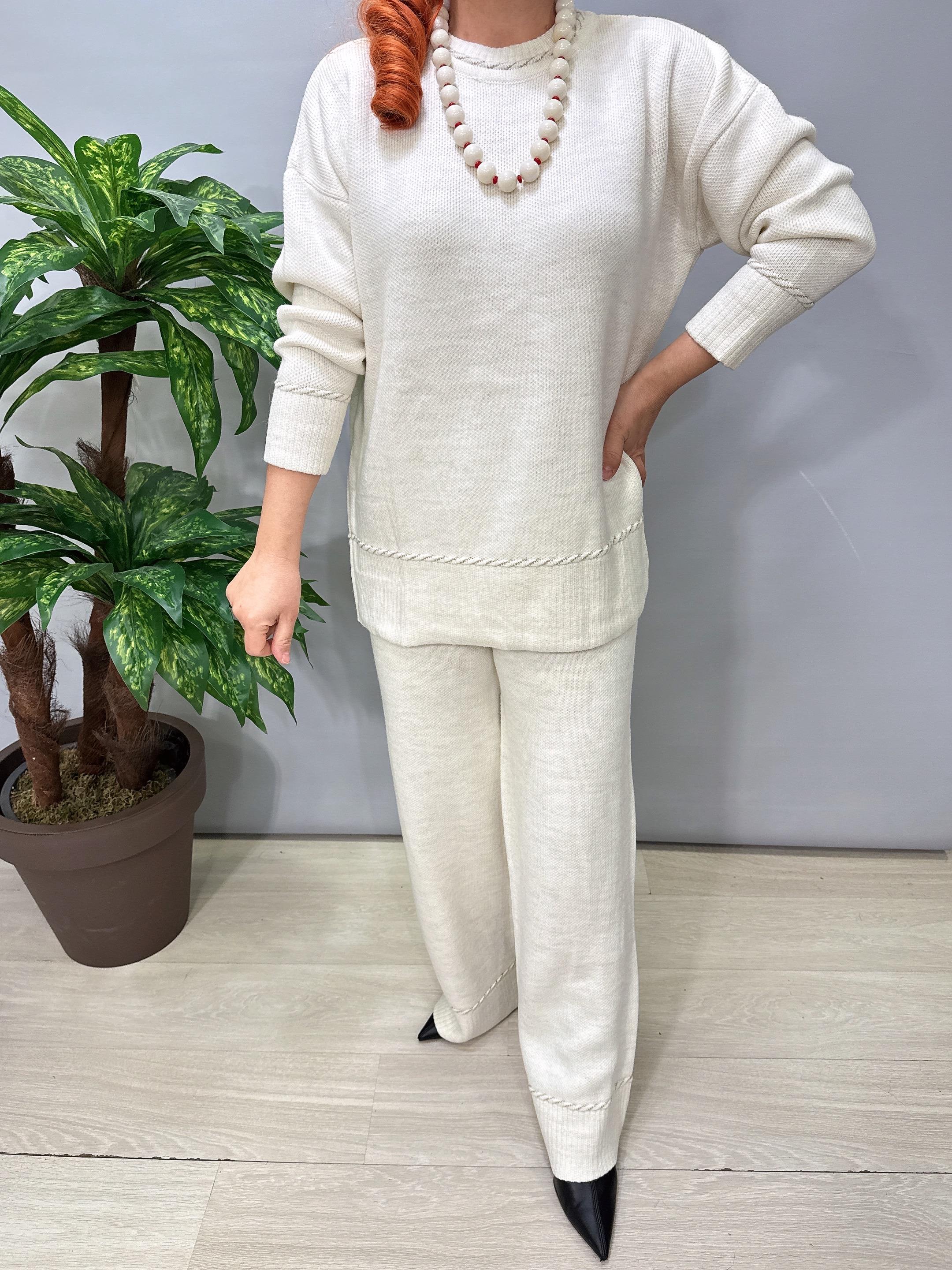 2666 Triko Takım Ekru