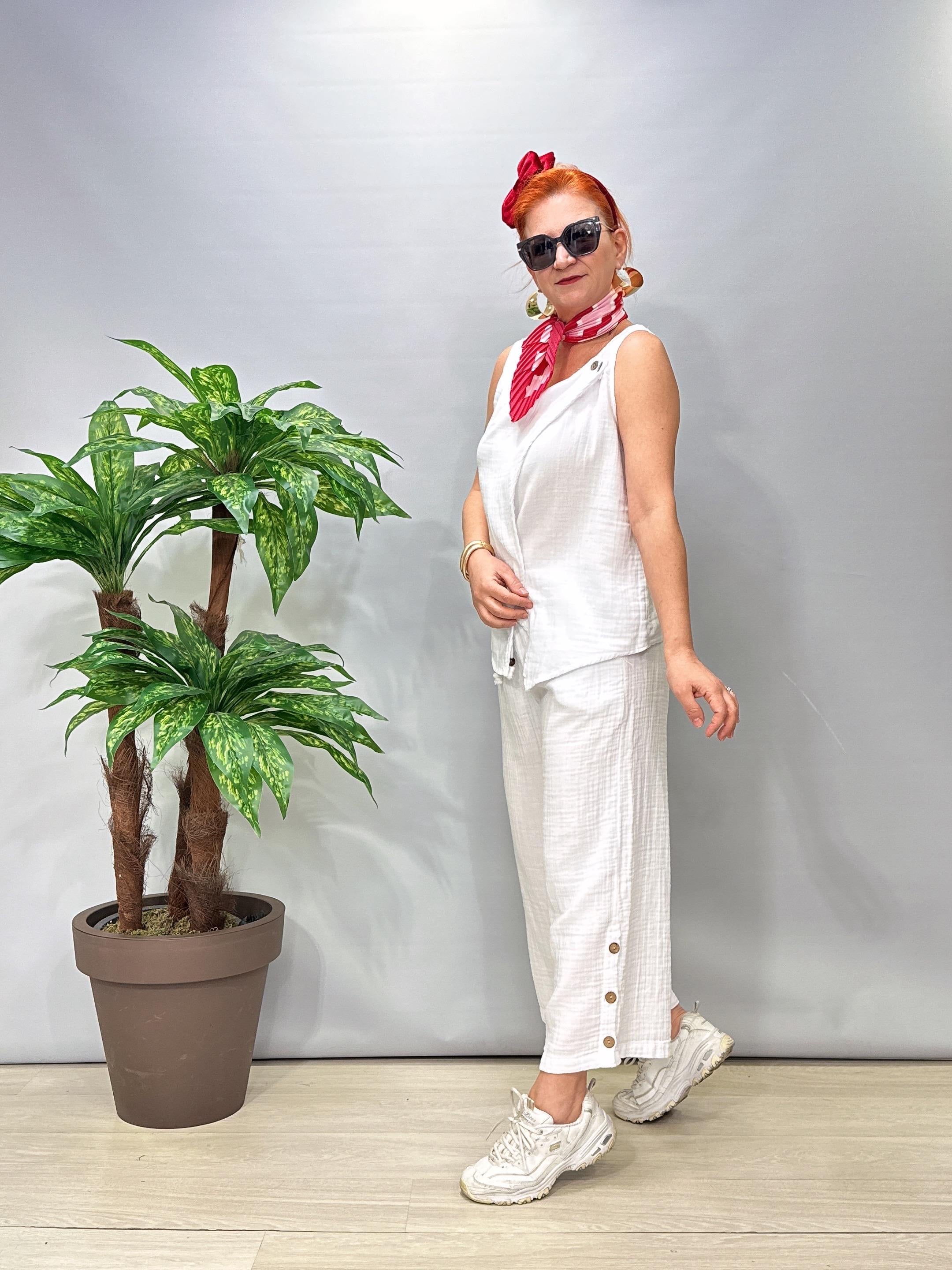 2681 Müslin Takım Beyaz