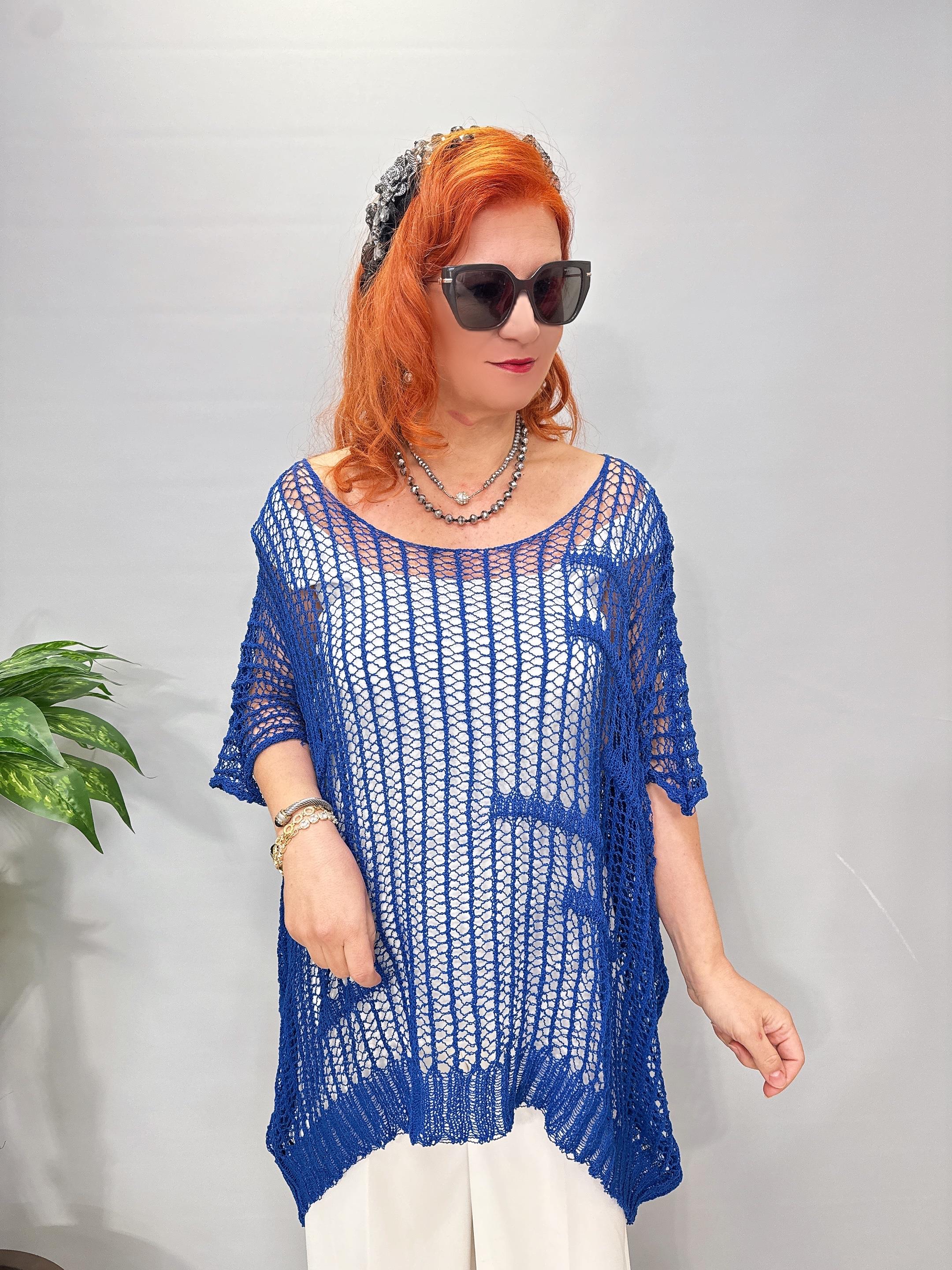 2871 File bluz Saks Mavi 