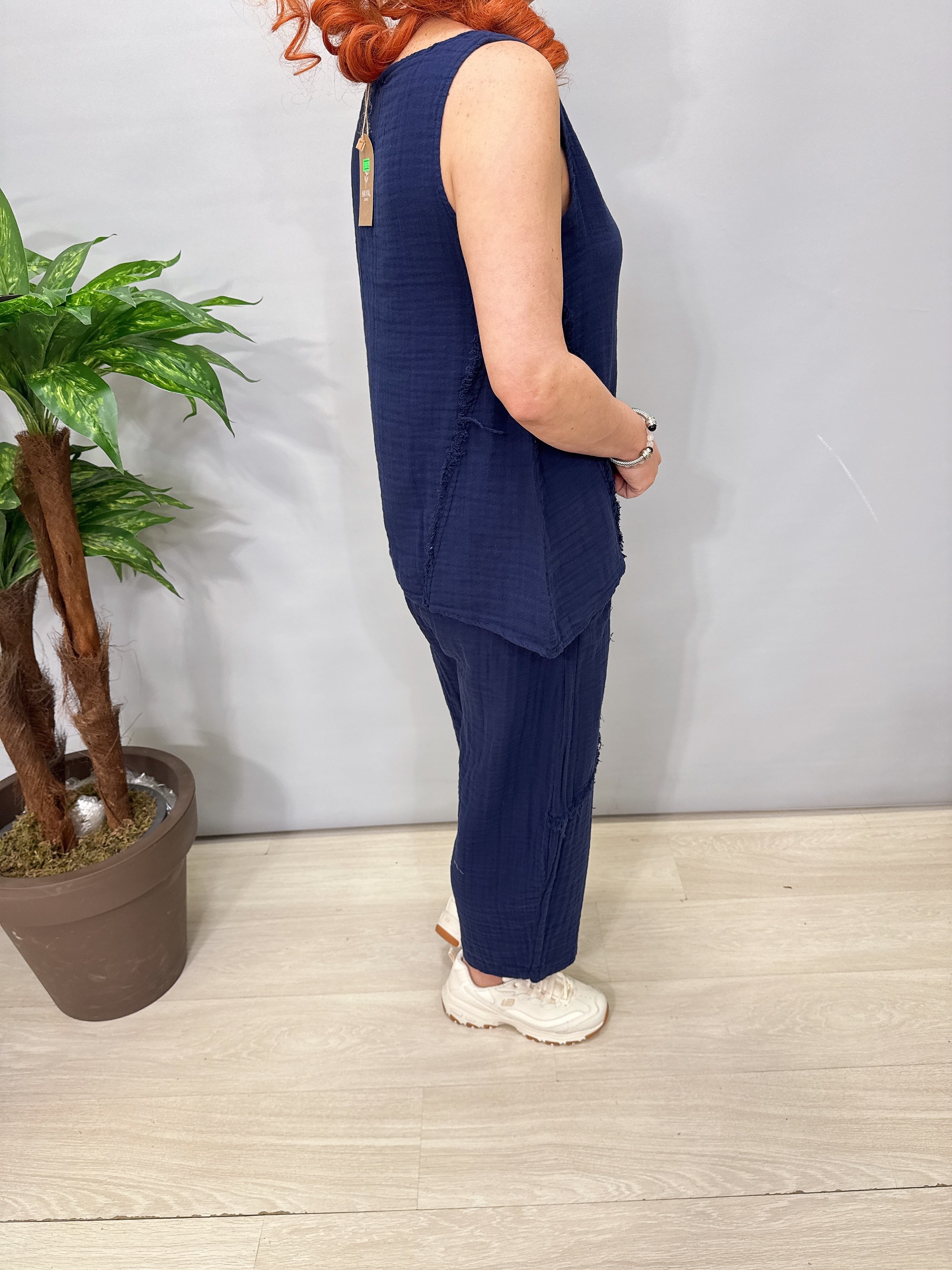 2965 Pamuklu Takım Lacivert