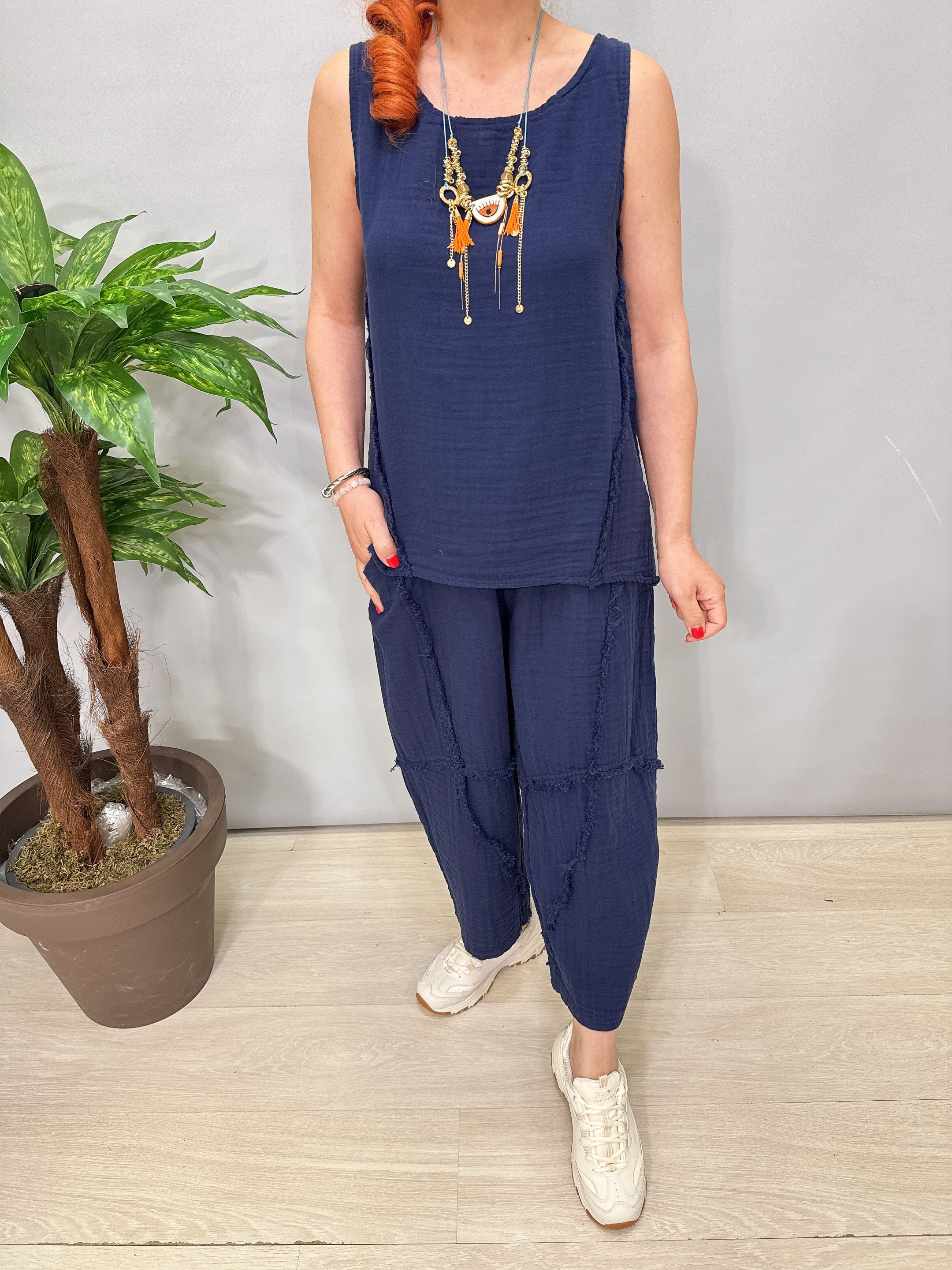 2965 Pamuklu Takım Lacivert