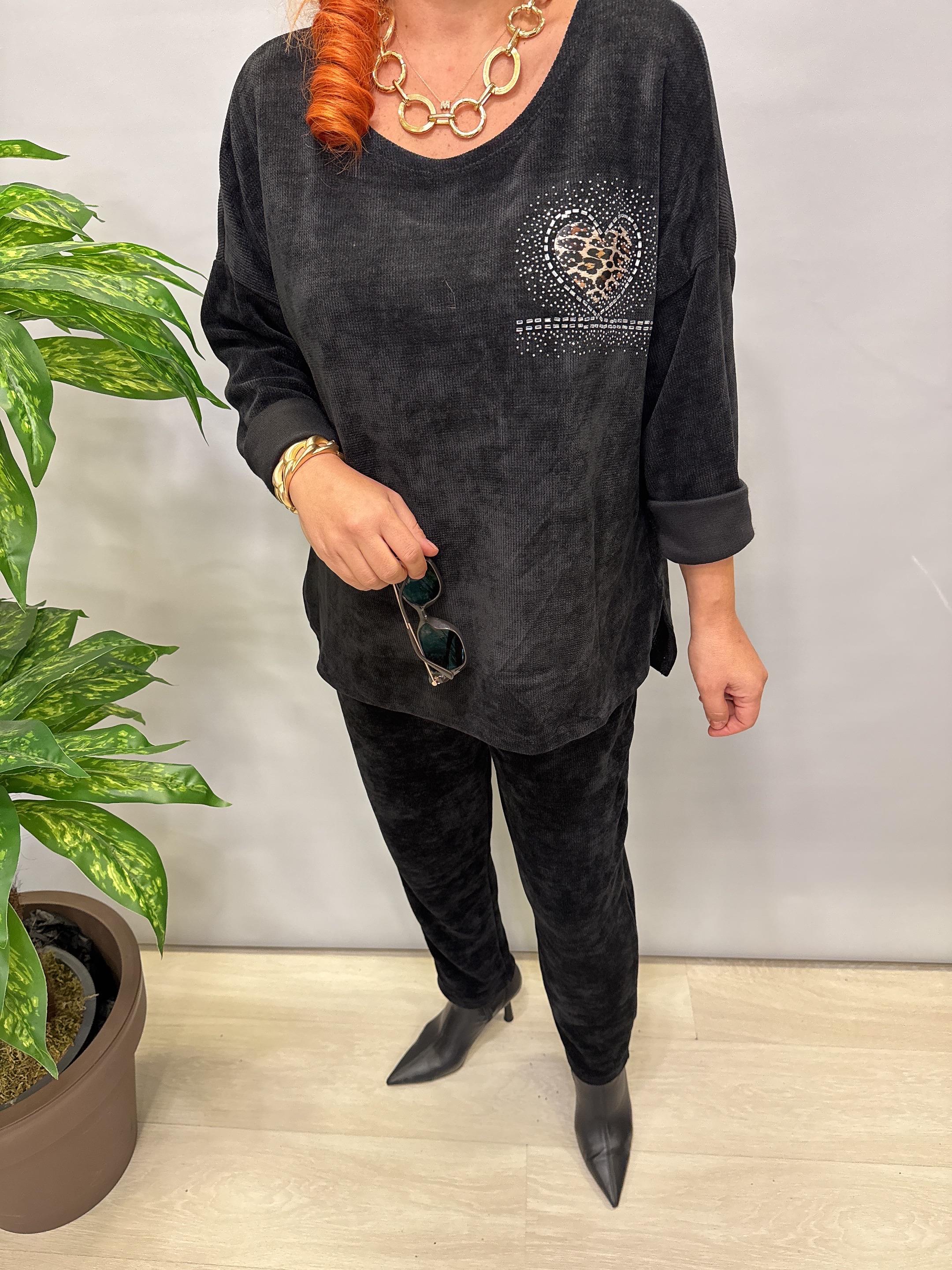 3019 Şönil Kadife Bluz 