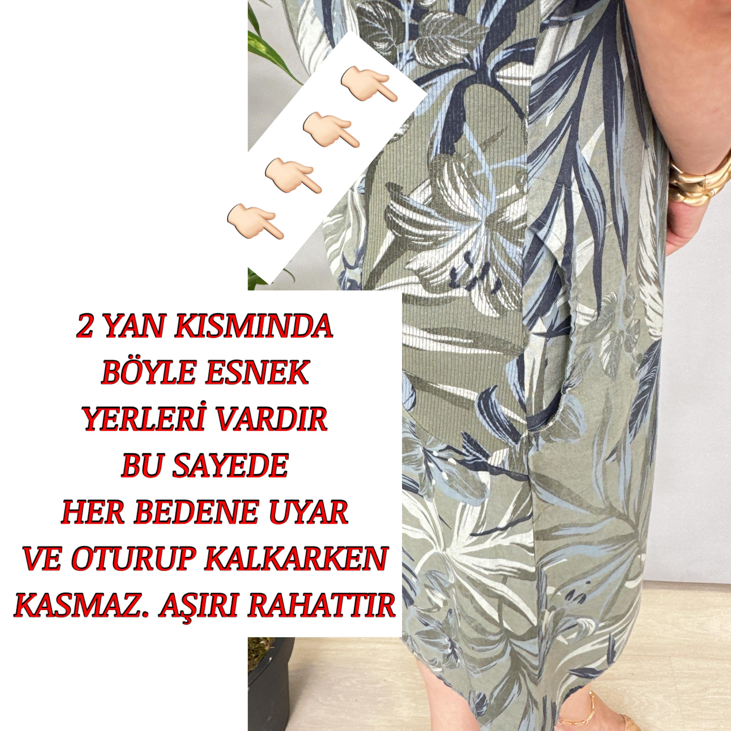 3040 İTALYAN PAMUK KETEN ELBİSE 