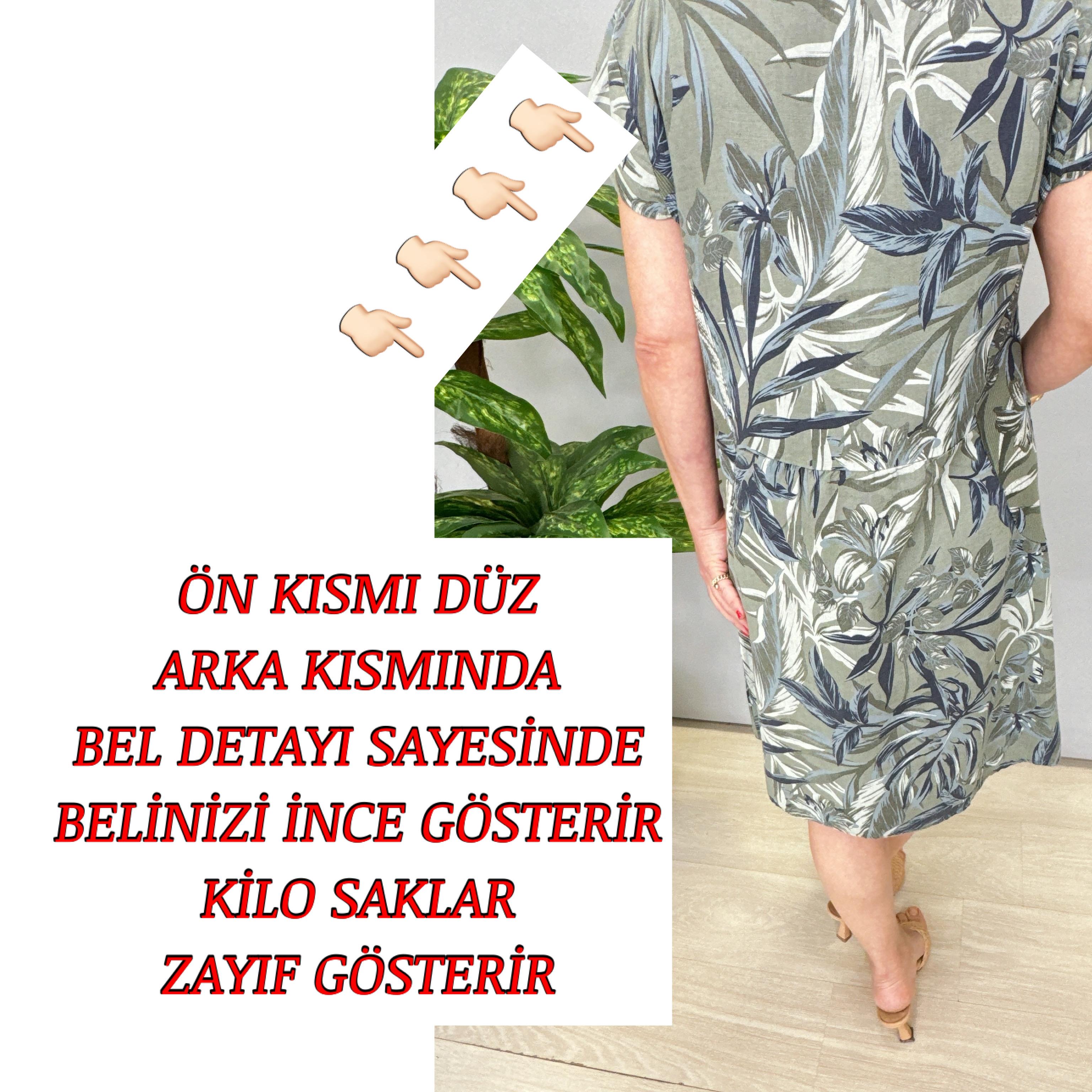 3040 İTALYAN PAMUK KETEN ELBİSE 