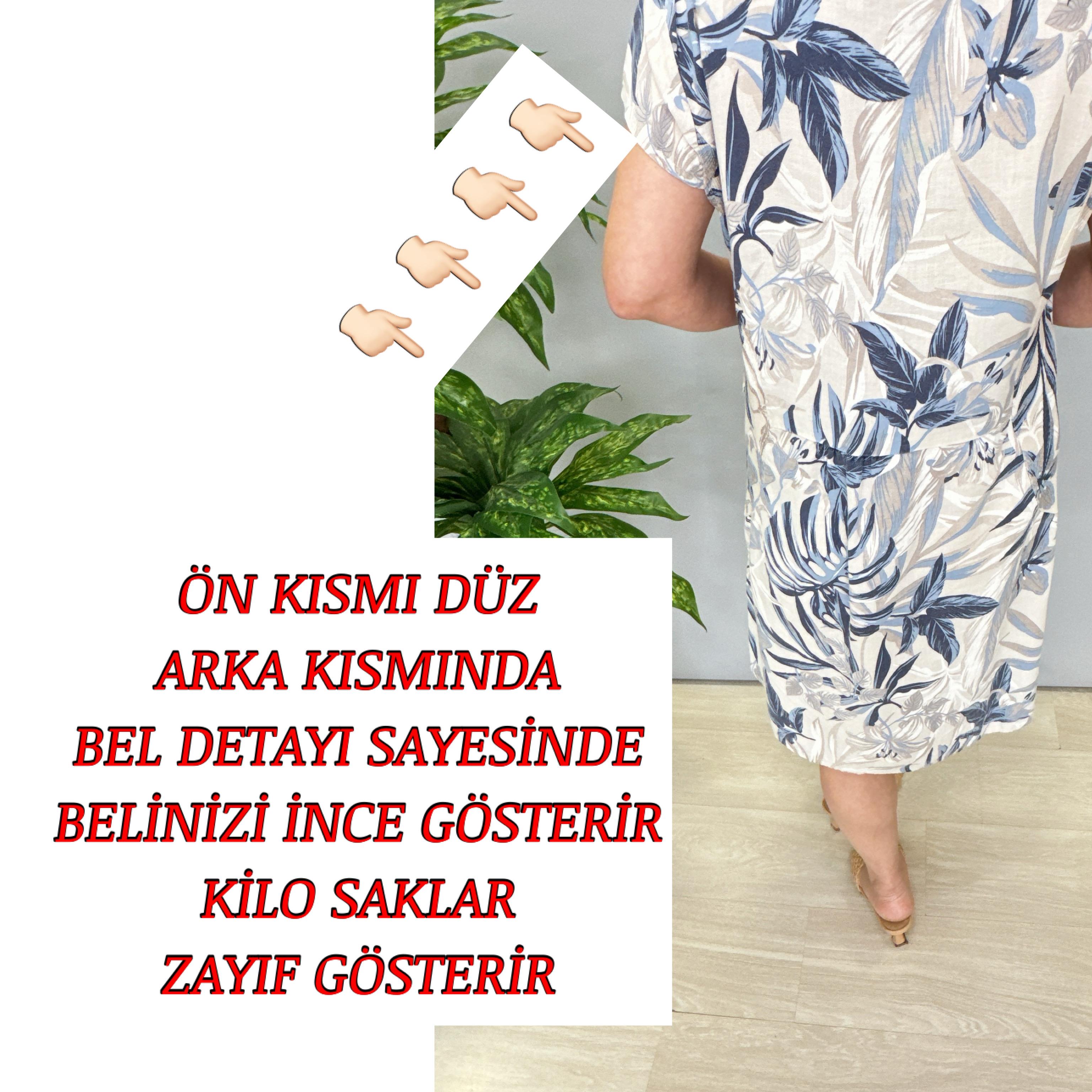 3040 İTALYAN PAMUK KETEN ELBİSE 