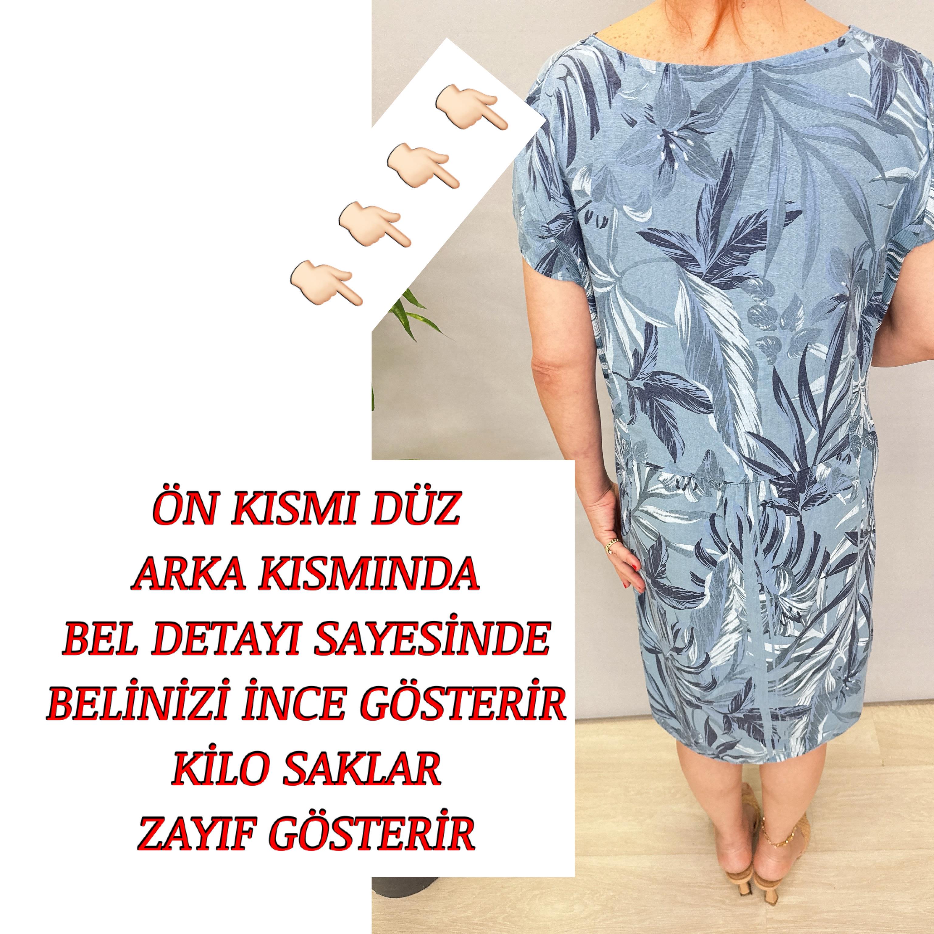 3040 İTALYAN PAMUK KETEN ELBİSE 