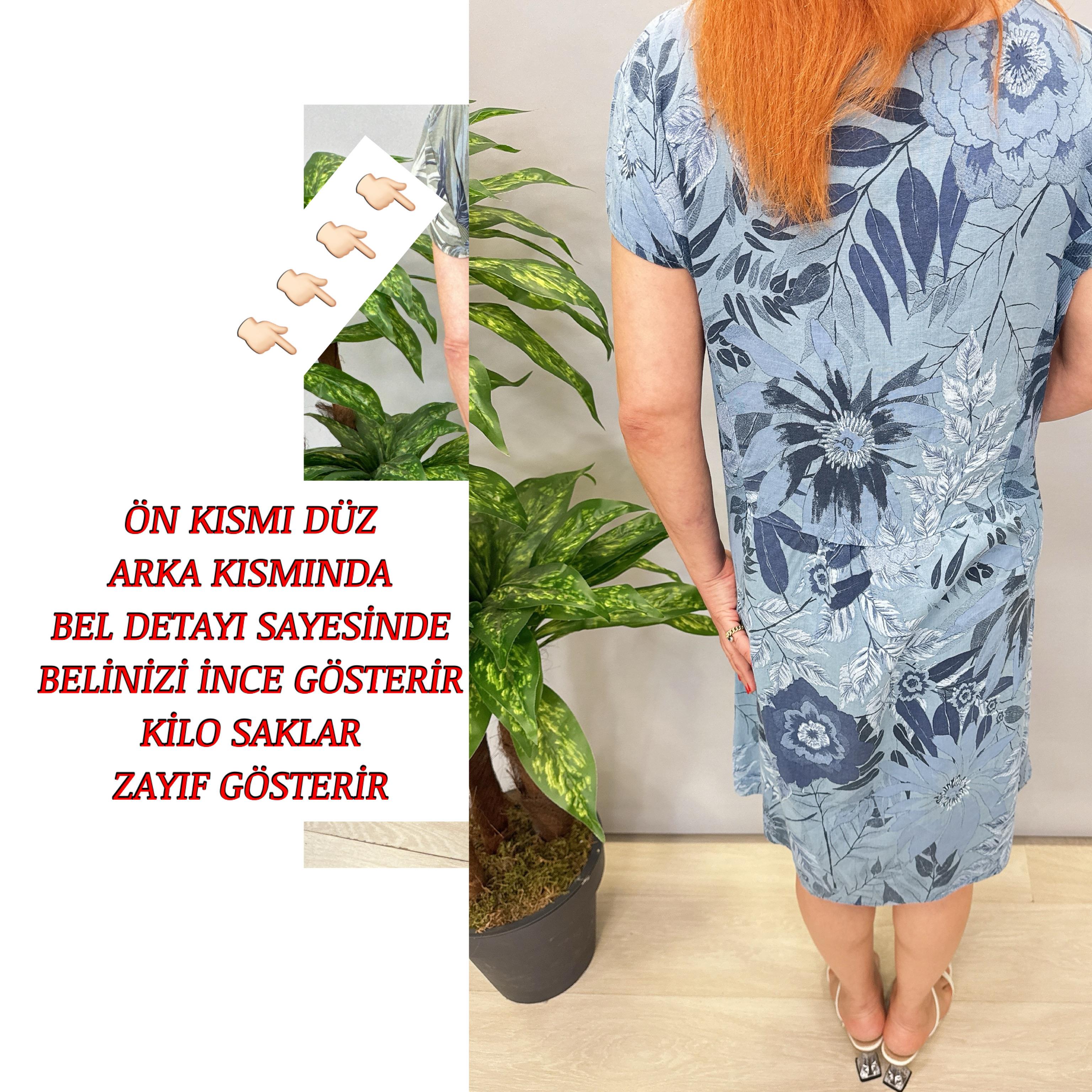 3040 İTALYAN PAMUK KETEN ELBİSE 