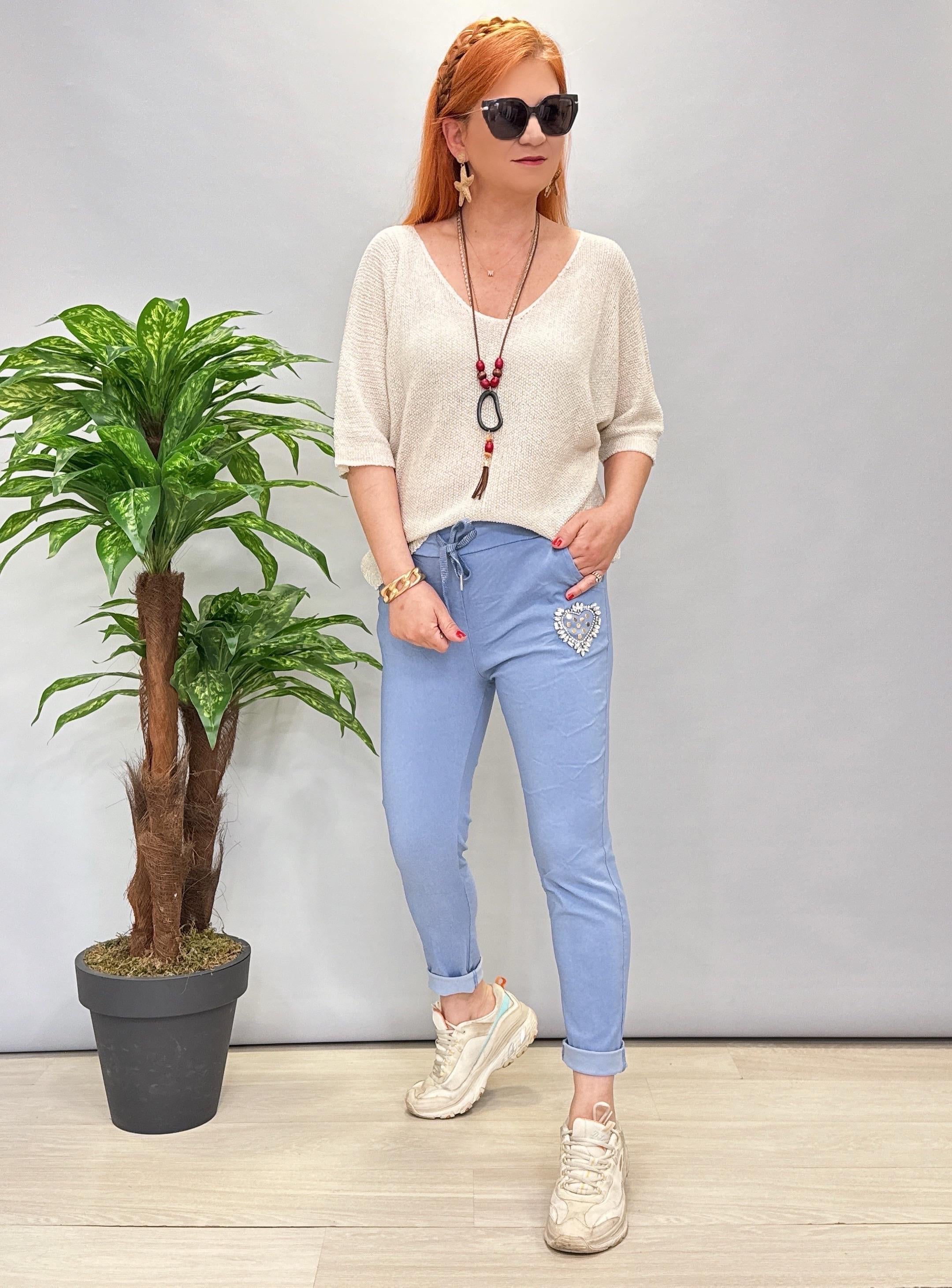 3065 İtalyan Pantolon Mavi