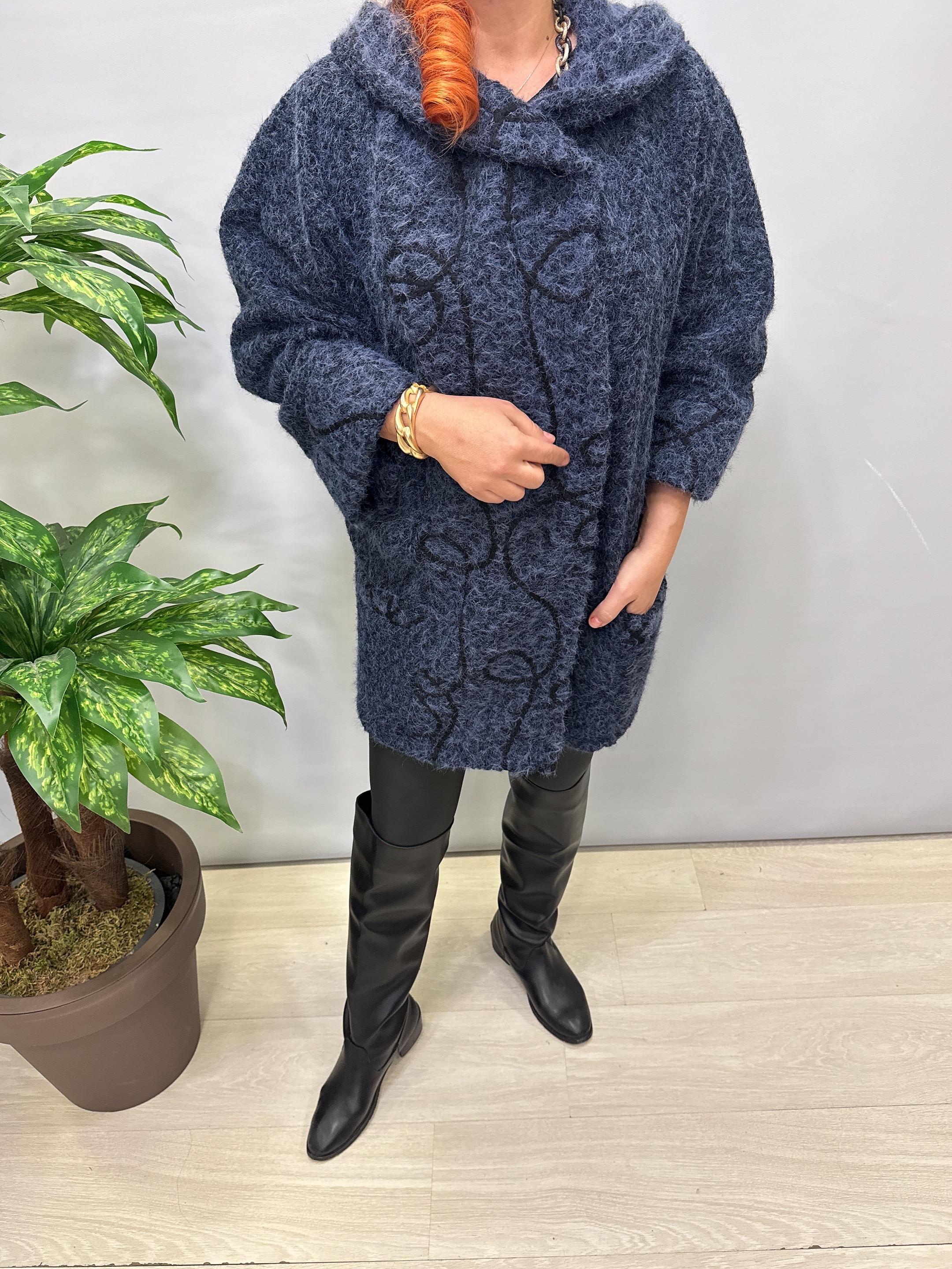 3244 Italyan Buklet Kaban Lacivert