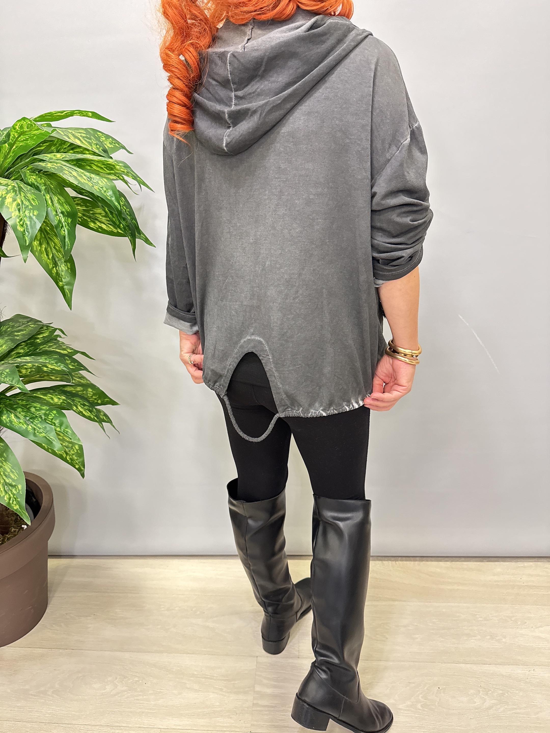 3311 Italyan Sweat Ceket Antrasit