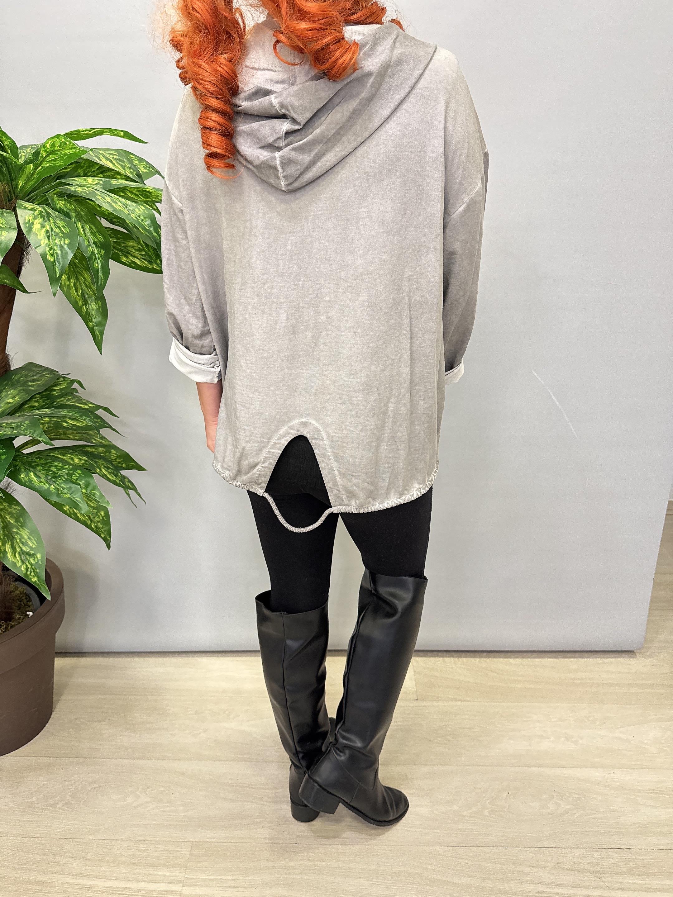 3311 Italyan Sweat Ceket Gri