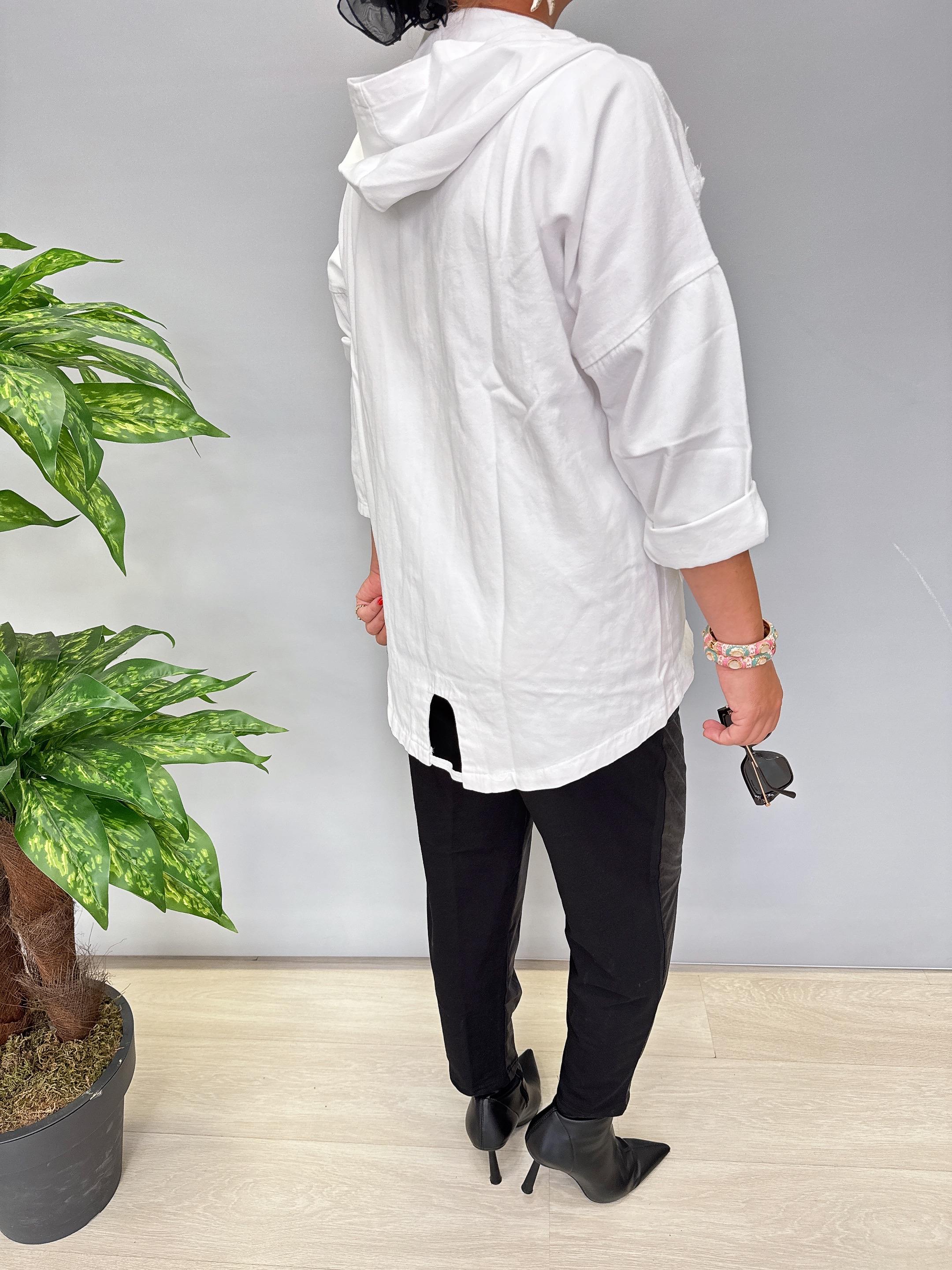 3655 Gabardin Mevsimlik Ceket Beyaz