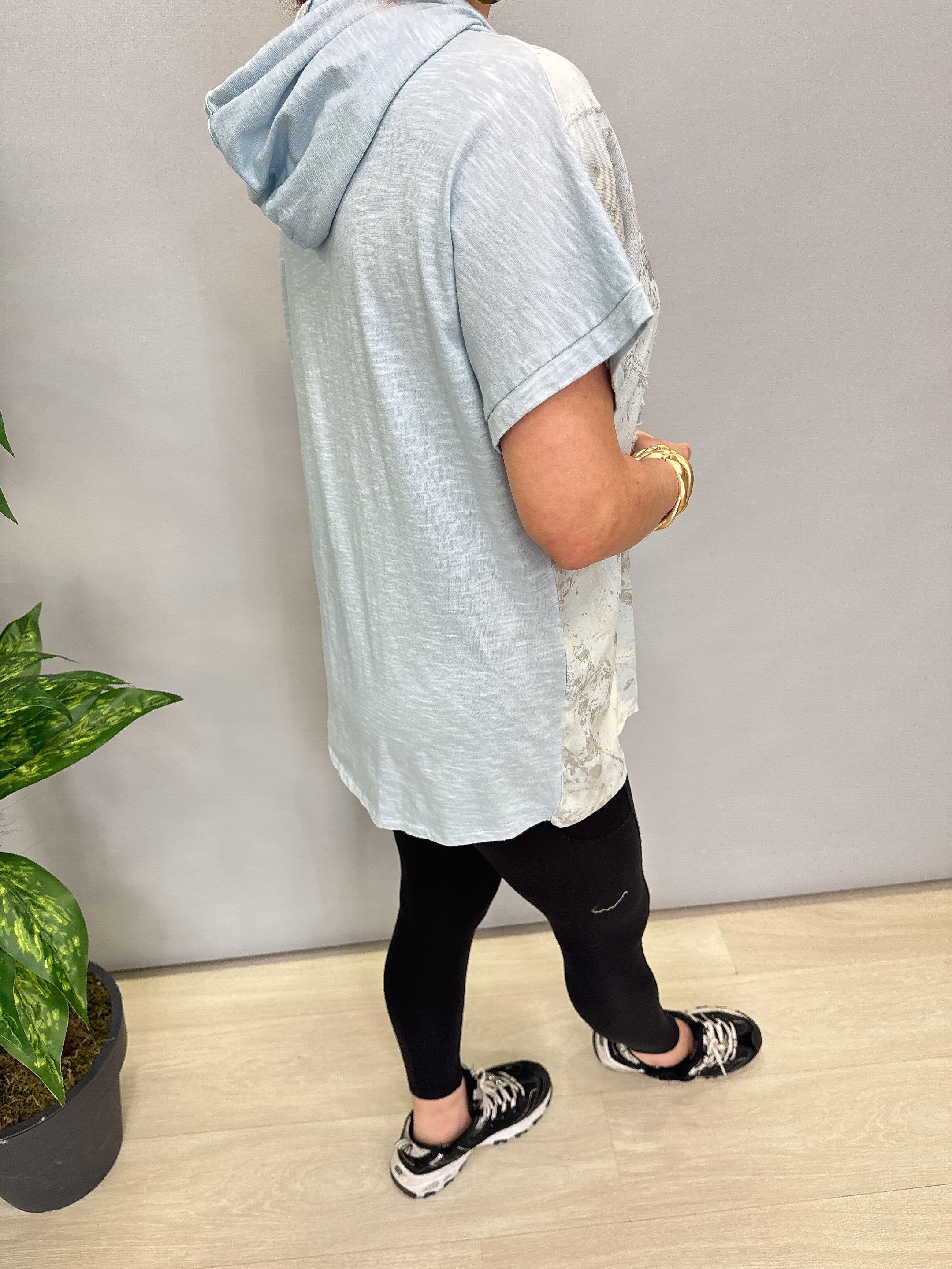 MNS 41085 İTALYAN PAYET DETAY BLUZ BEBE MAVİ