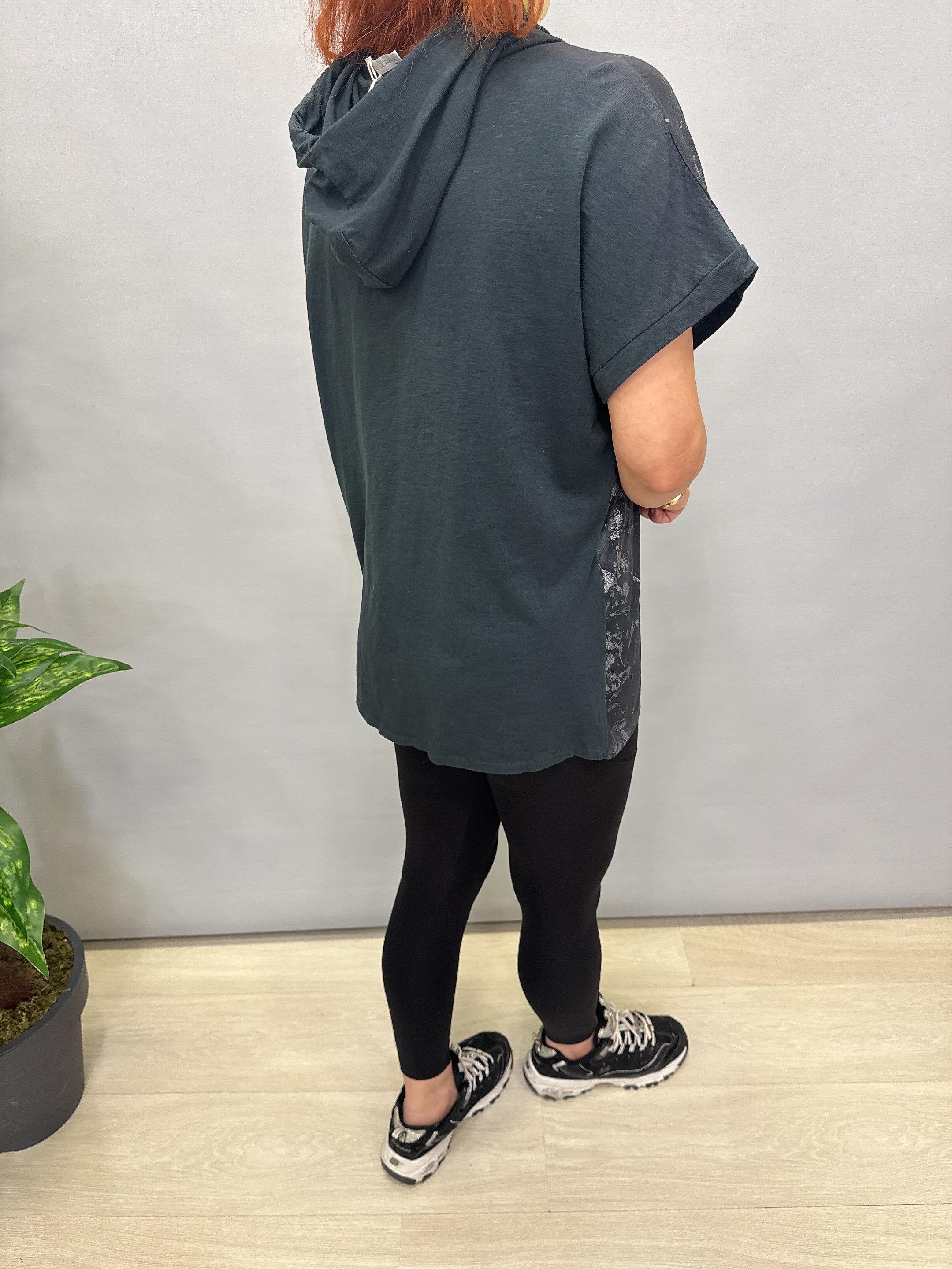 MNS 41085 İTALYAN PAYET DETAY BLUZ SİYAH