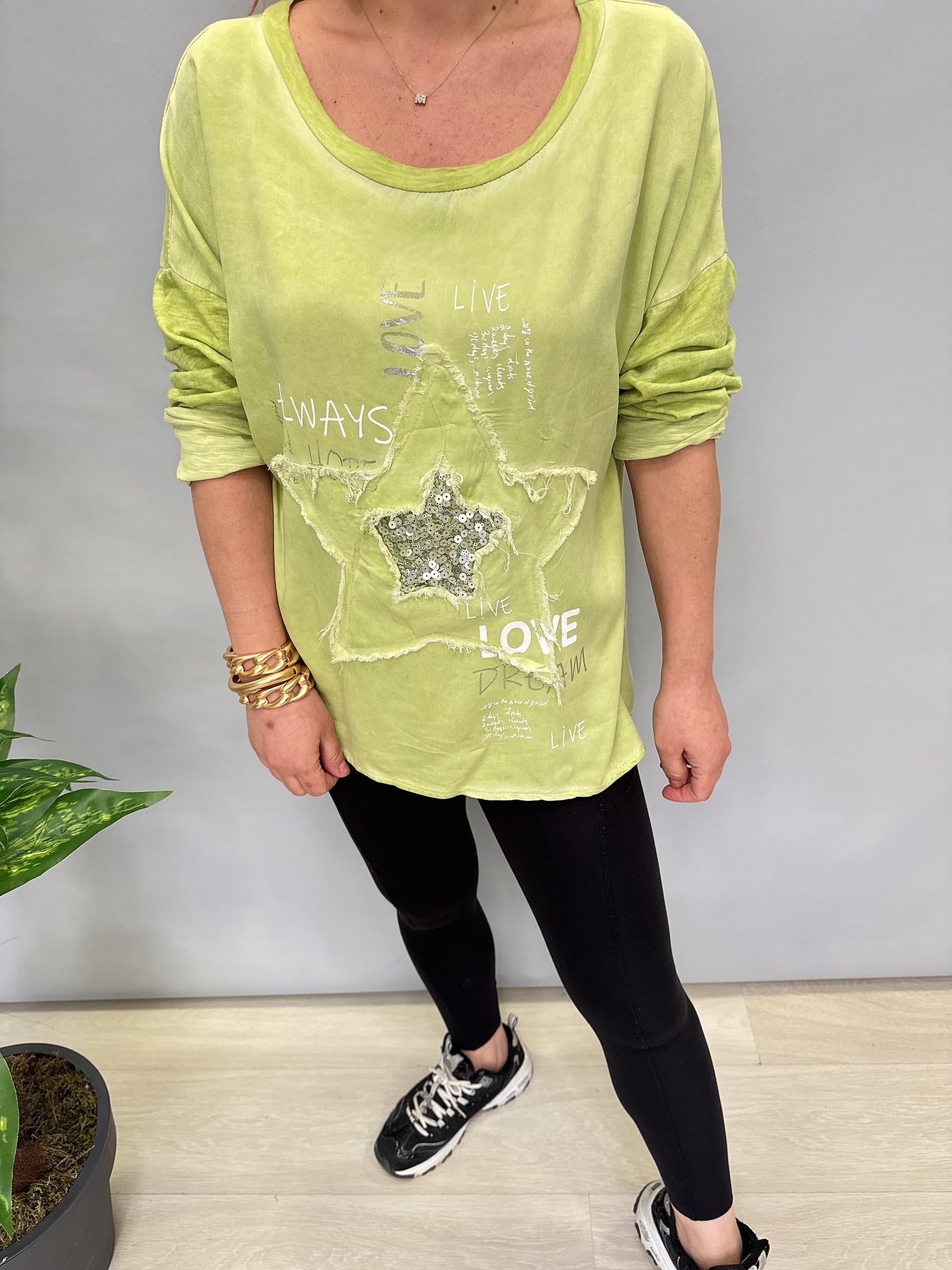 MNS 41728 İTALYAN BLUZ AÇIK YEŞİL