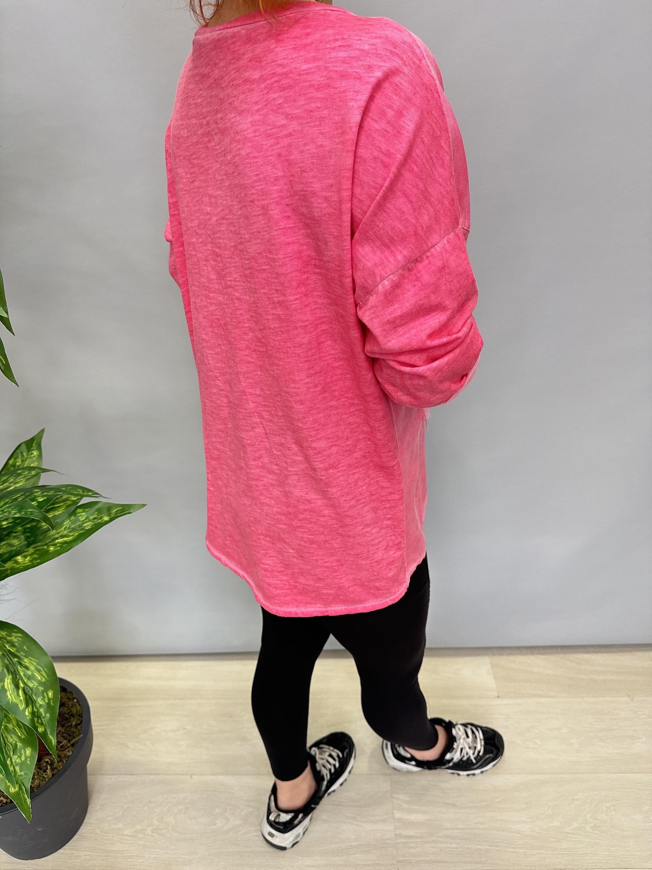 MNS 41728 İTALYAN BLUZ PEMBE