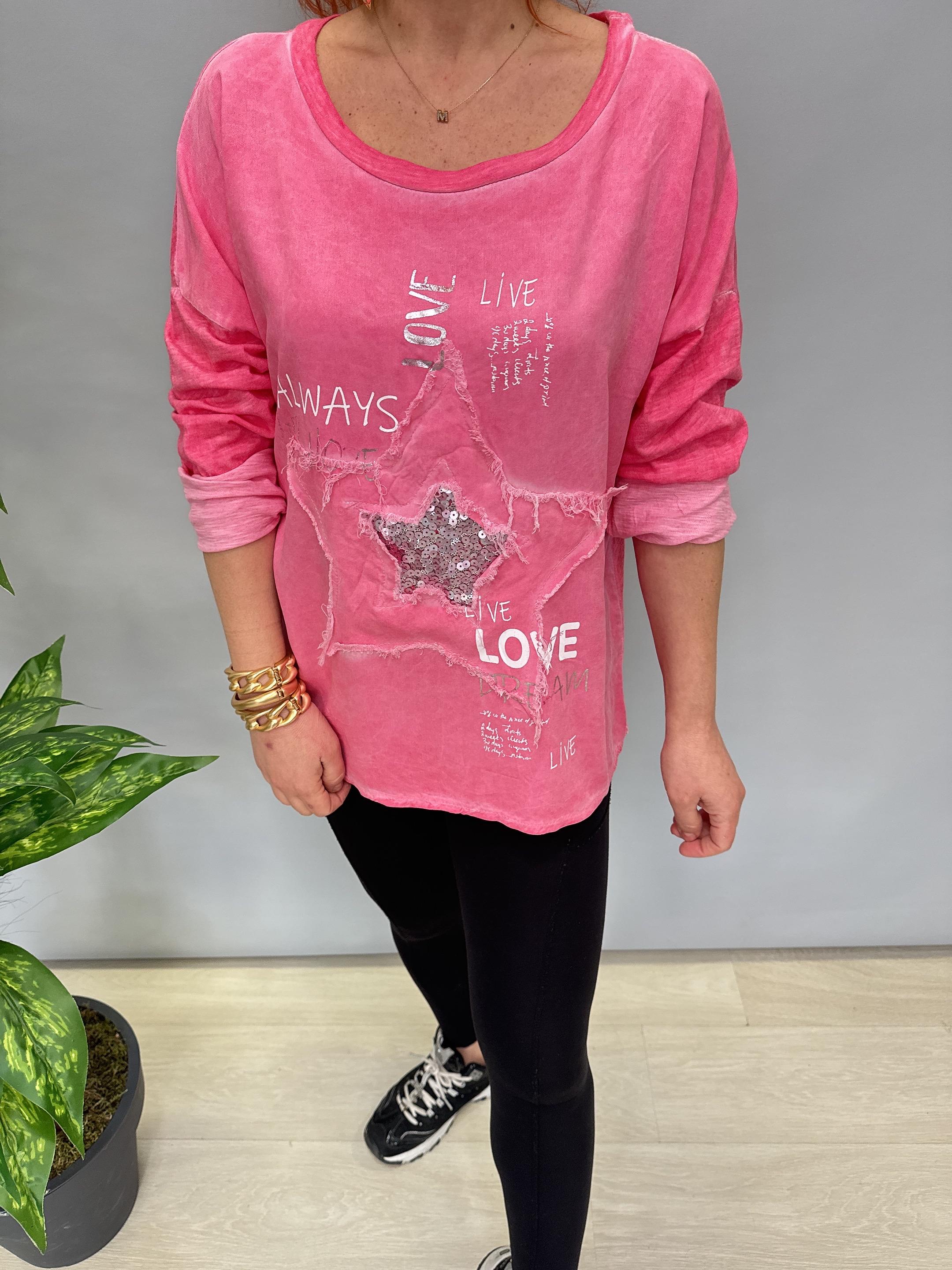 MNS 41728 İTALYAN BLUZ PEMBE