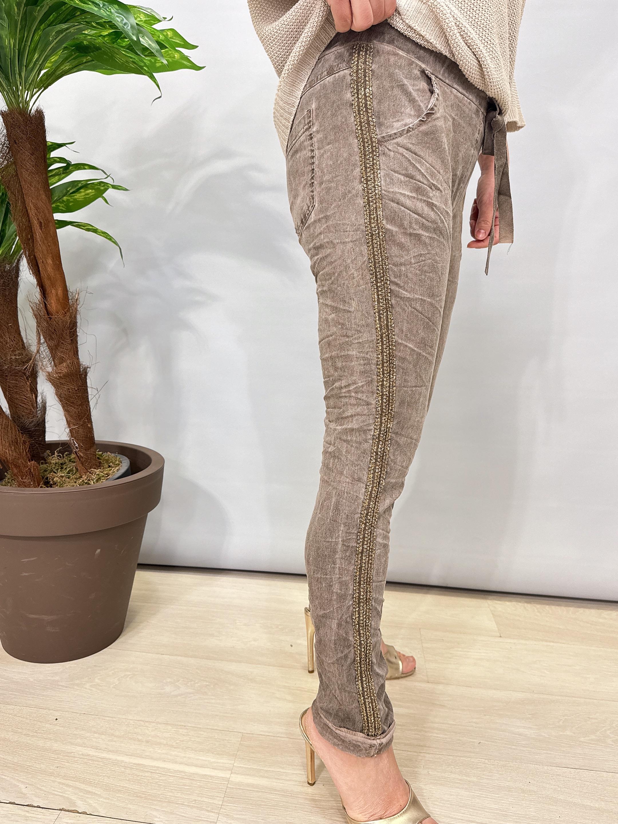 4550 Italyan Pantolon Vizon