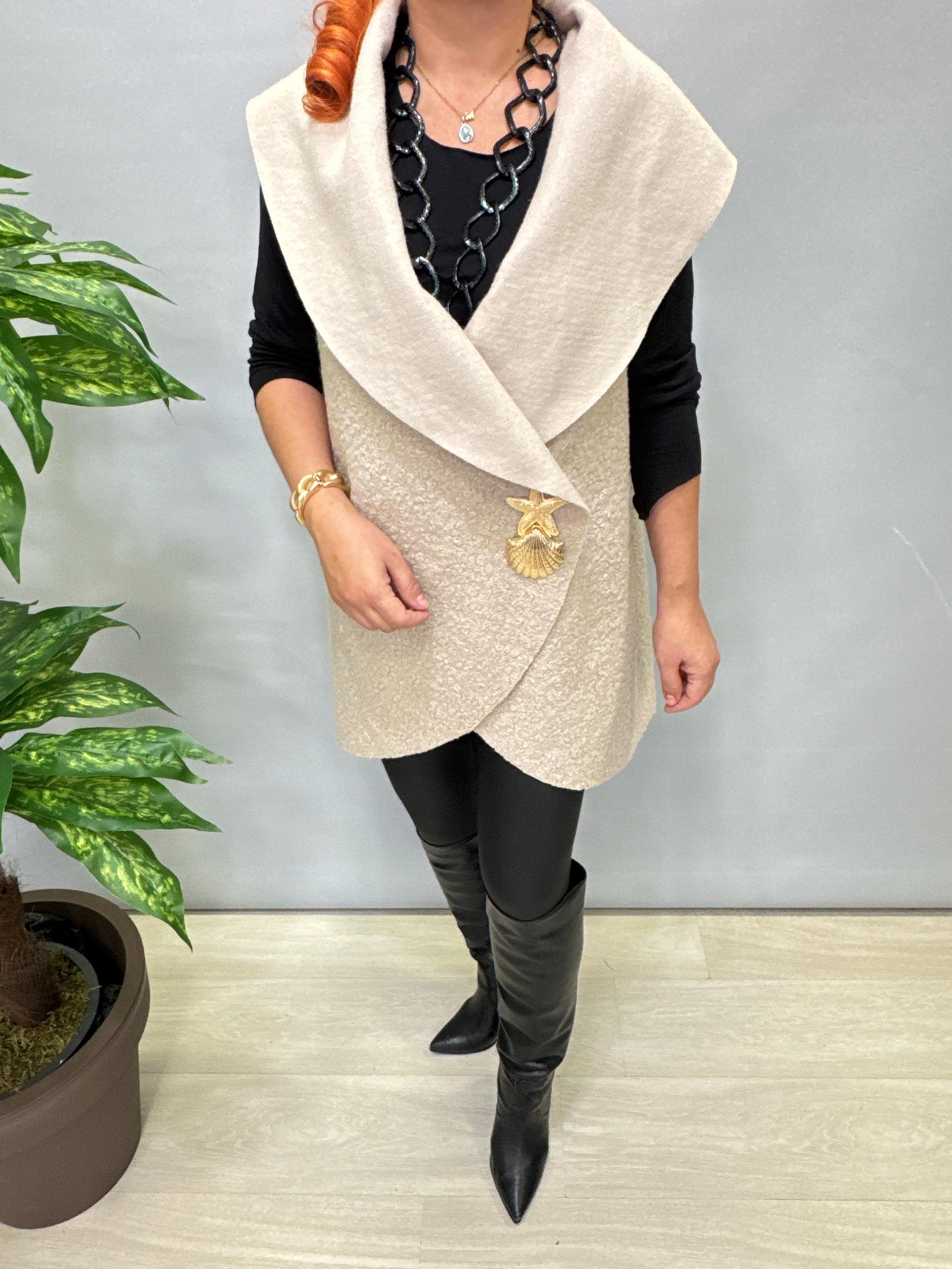 4577 Tasarım Buklet Yelek Taş 