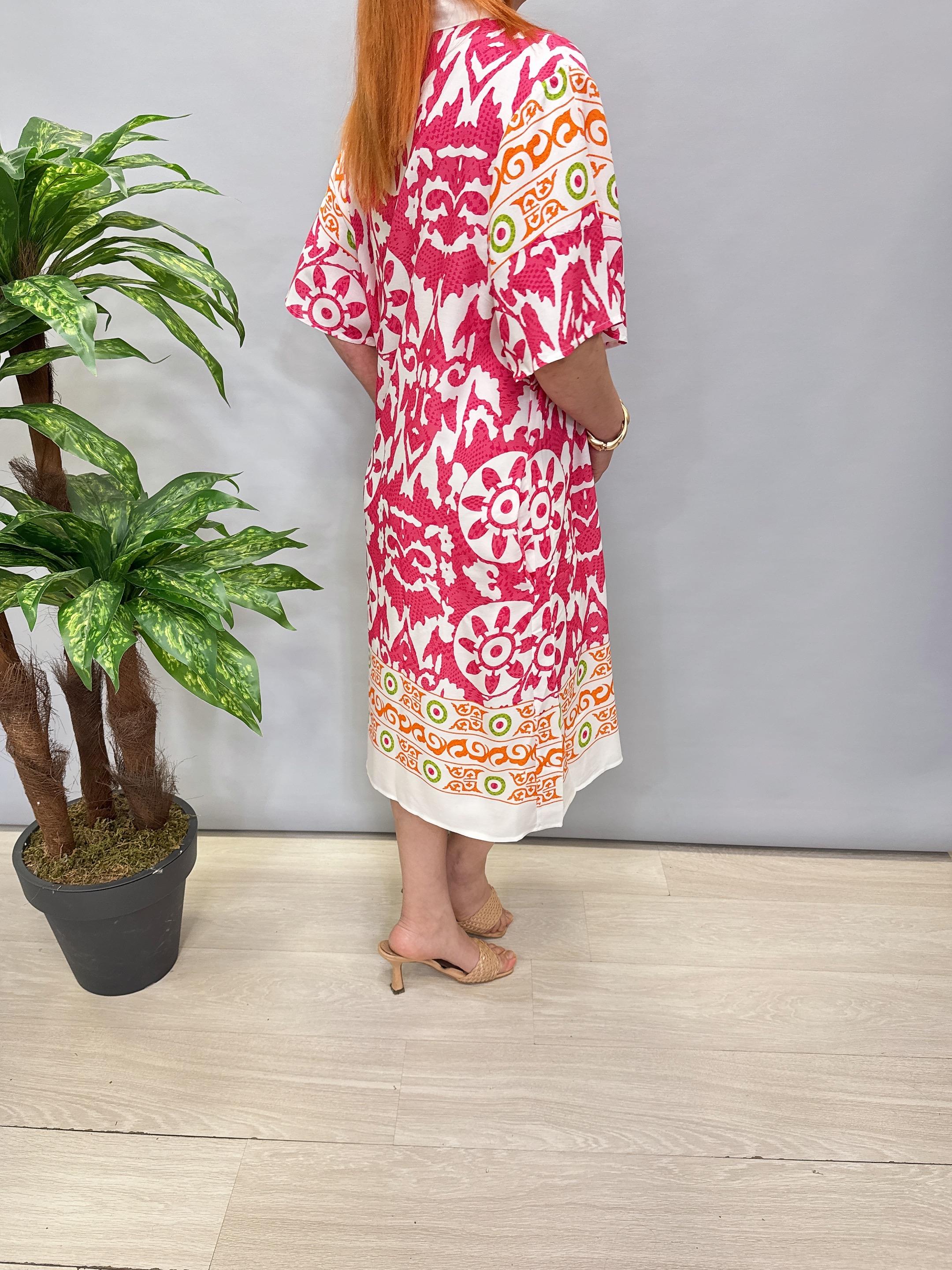 5022 Pamuklu Viskon Elbise