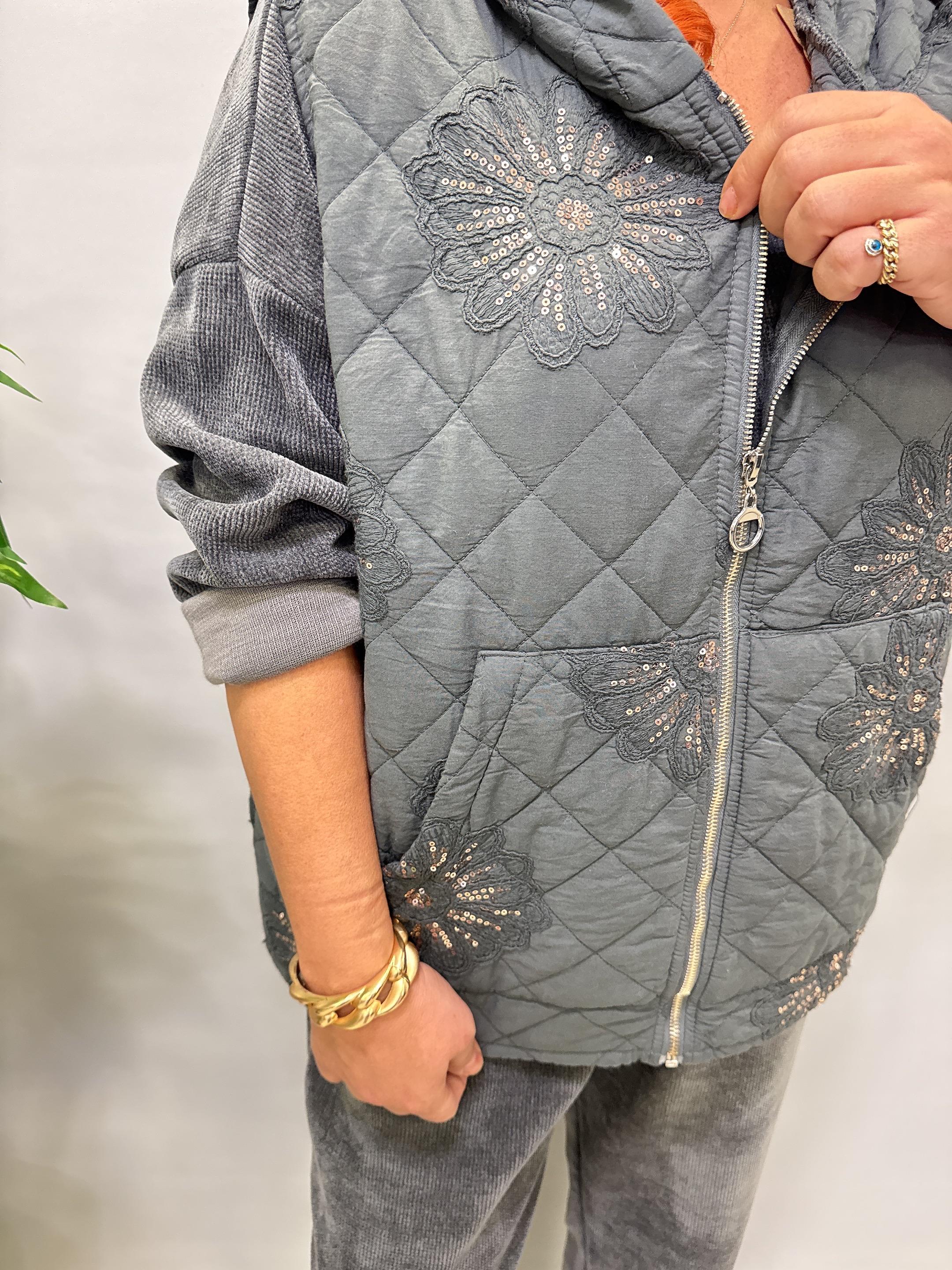 5285 Italyan Payet Detay Yelek 