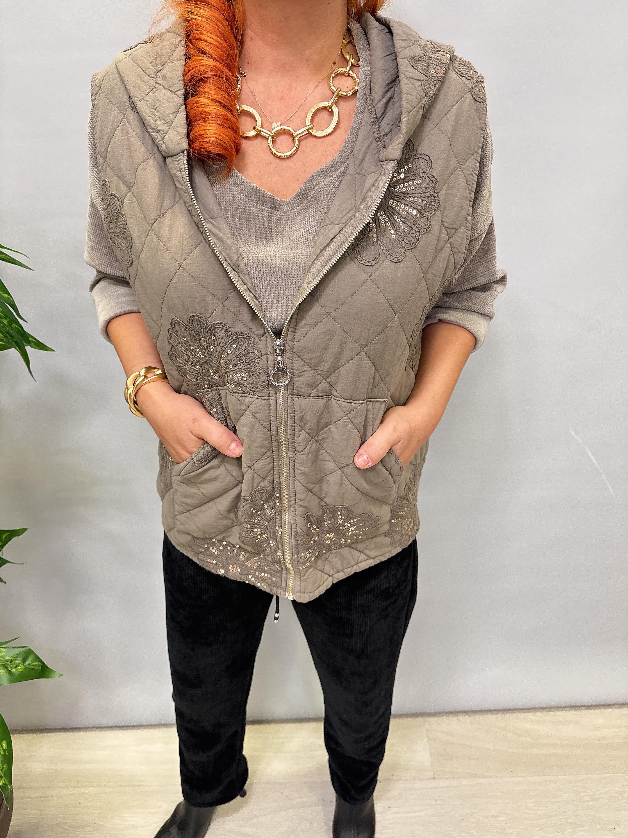 5285 Italyan Payet Detay Yelek 