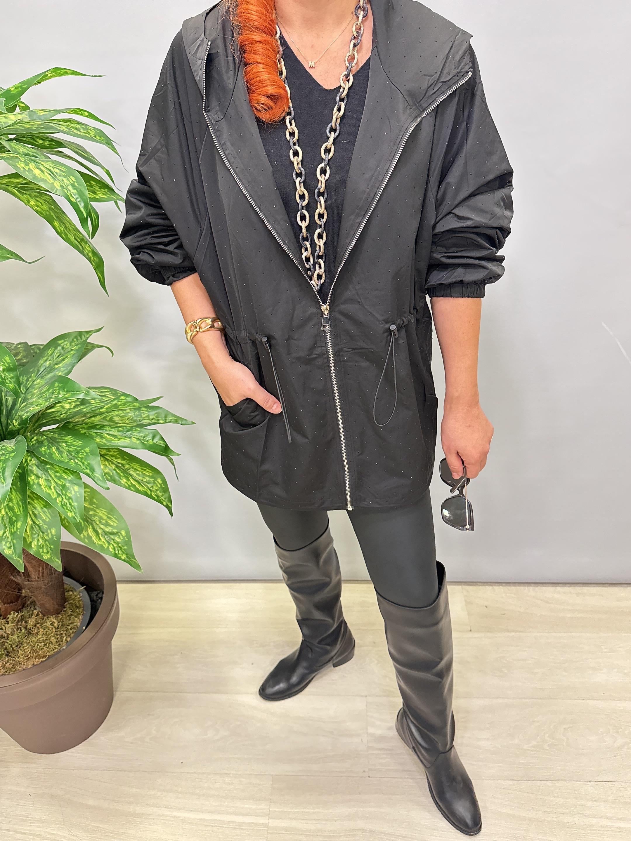 5541 Yağmurluk Trenç Ceket Sİyah