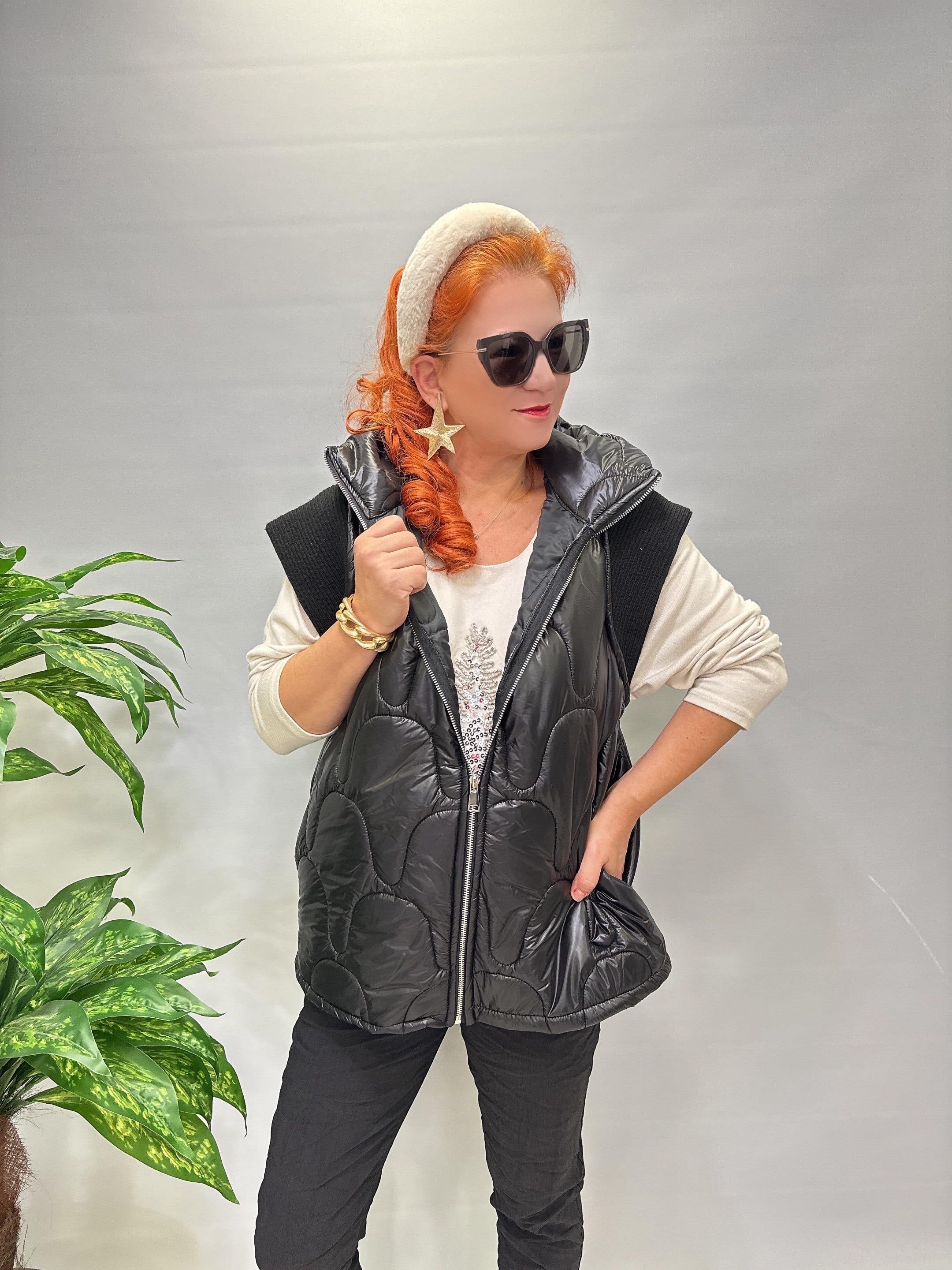 6345 Şişme Yelek Siyah