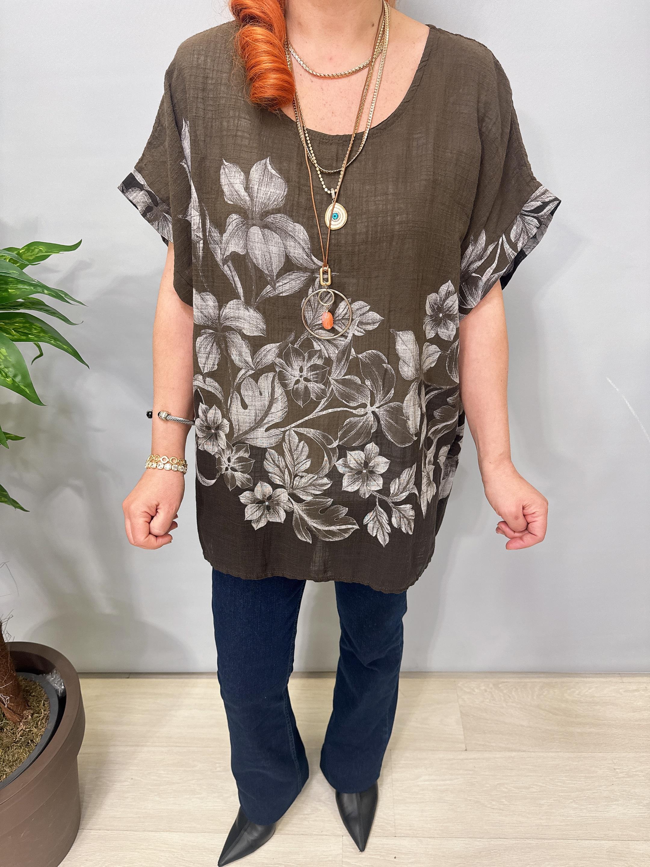 6528 Italyan Pamuklu Bluz 