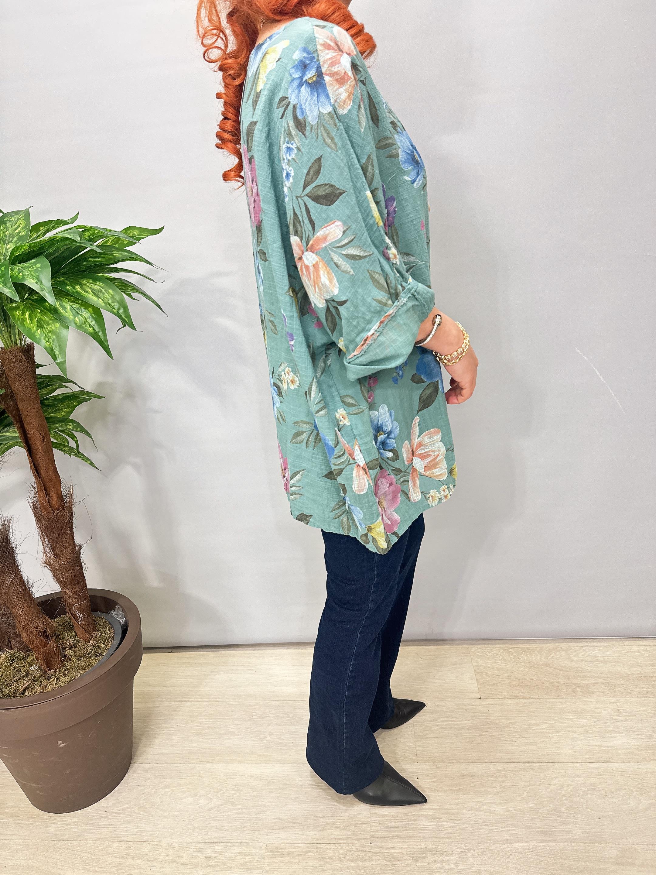 6528 Italyan Pamuklu Bluz 