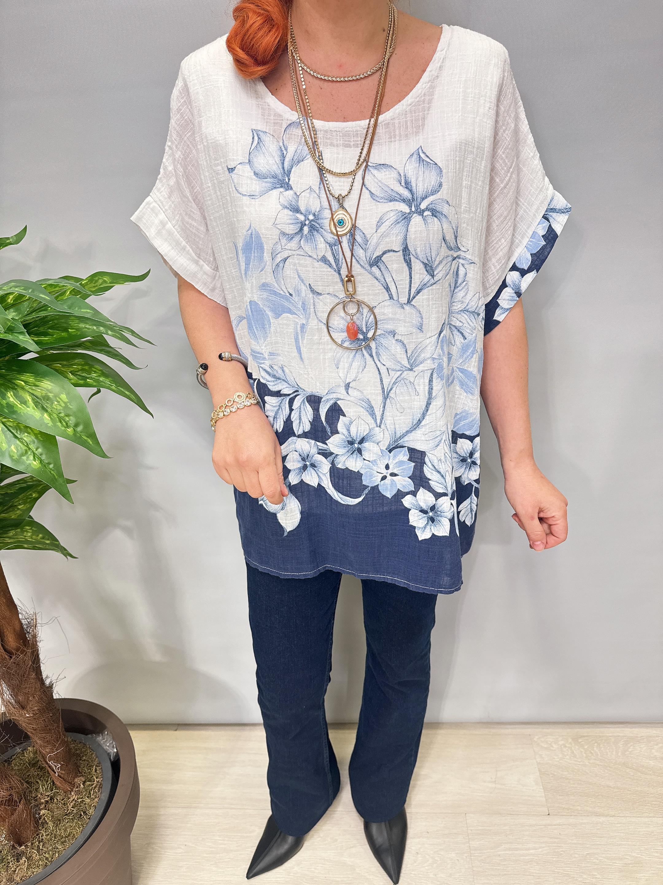 6528 Italyan Pamuklu Bluz 