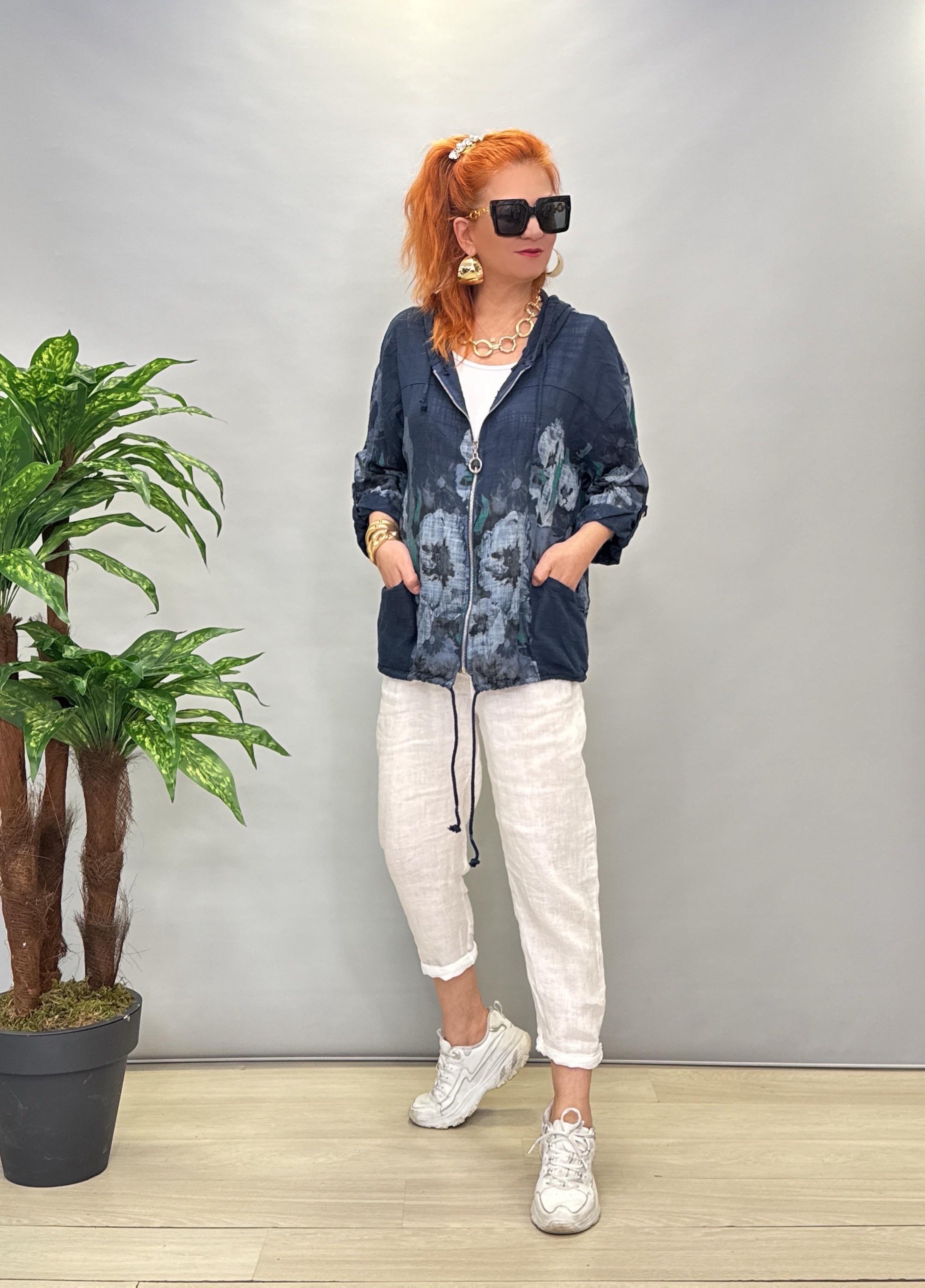 6598 İTALYAN PAMUK KETEN PANTOLON BEYAZ