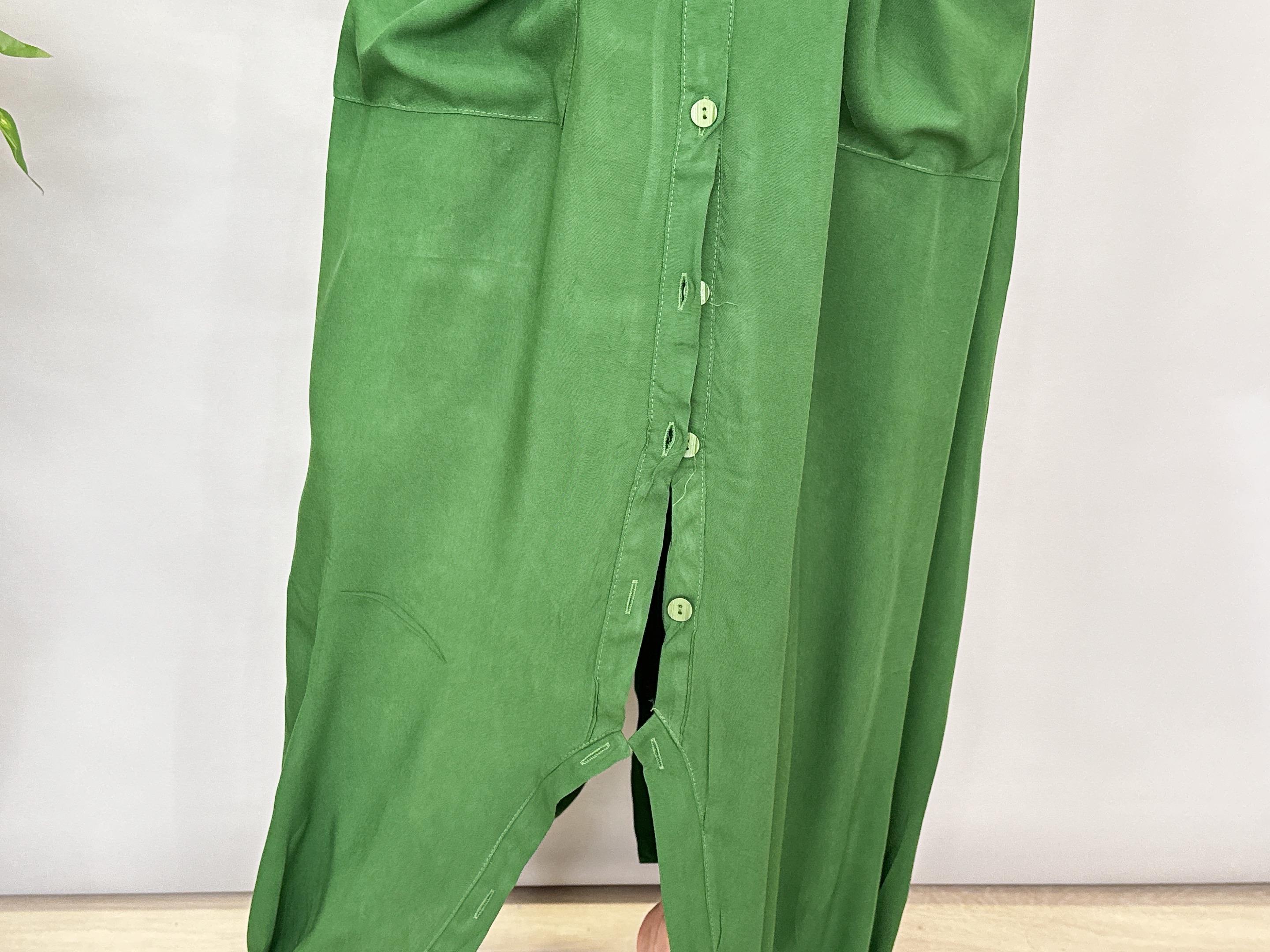 6632 Pamuklu Tulum/Elbise Koyu Yeşil